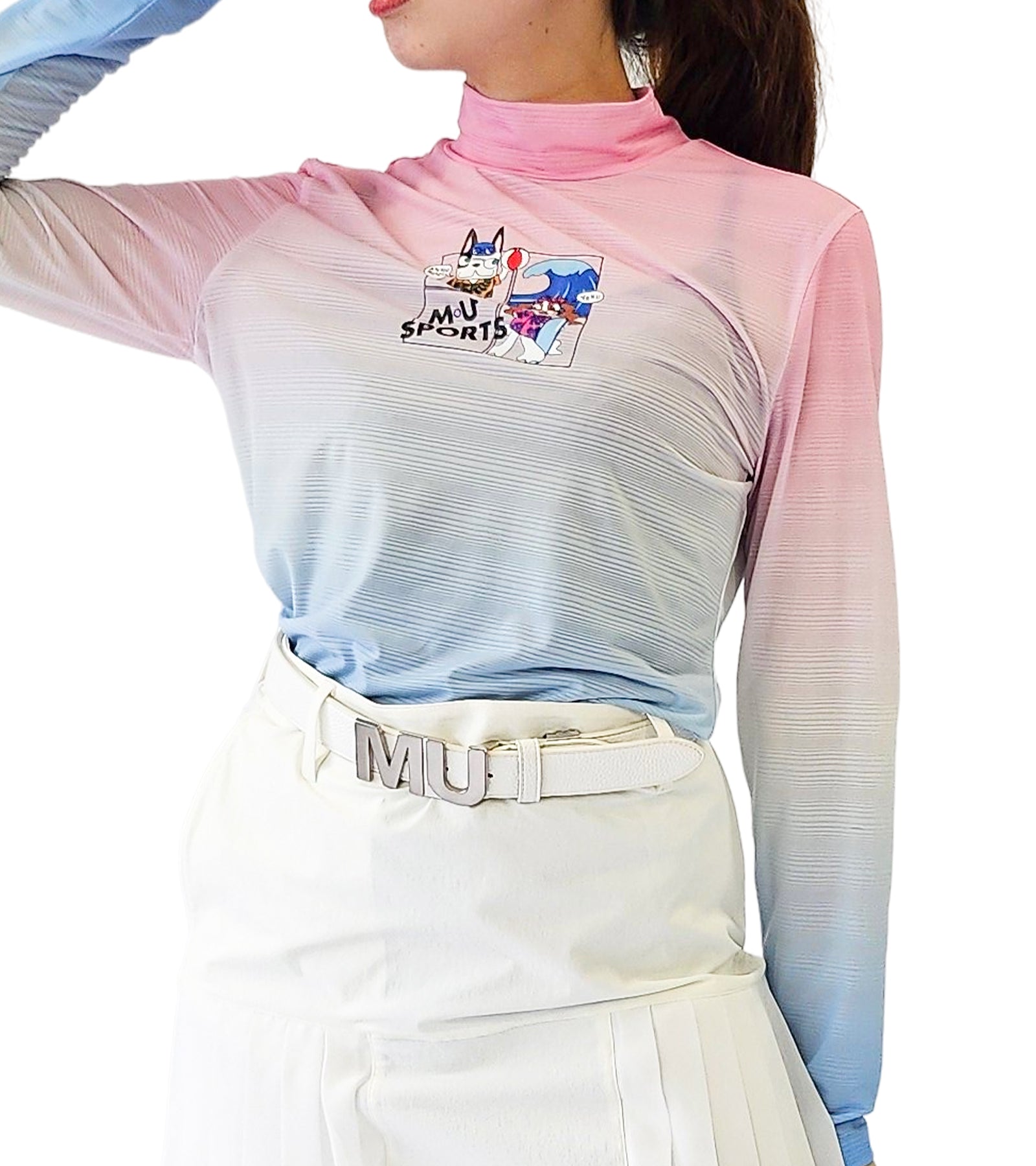 エアフィット クールストレッチ モックネックTシャツ