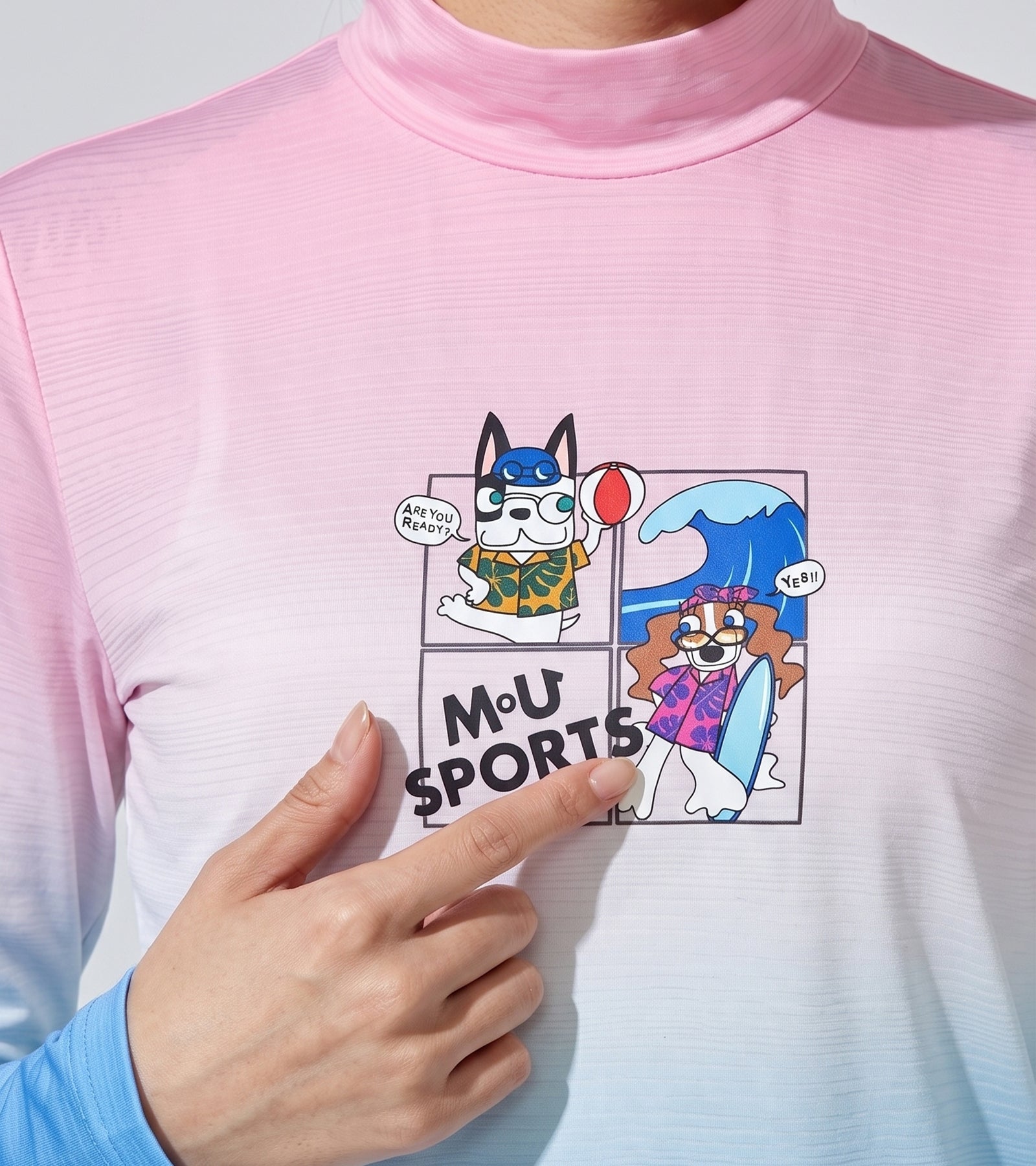 エアフィット クールストレッチ モックネックTシャツ