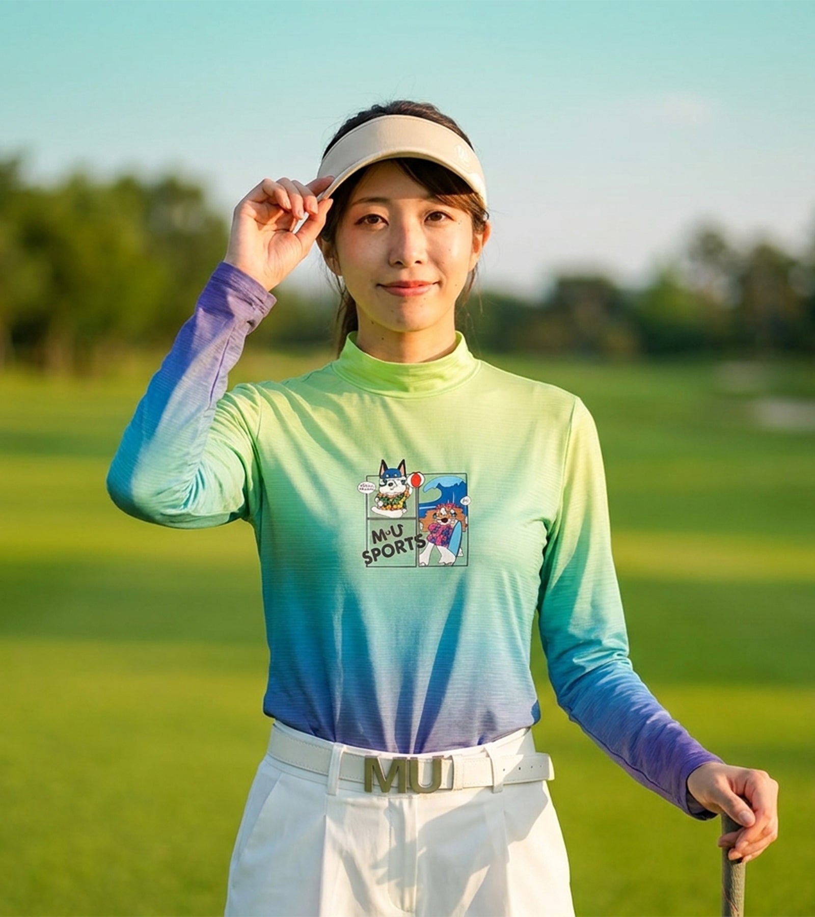 エアフィット クールストレッチ モックネックTシャツ