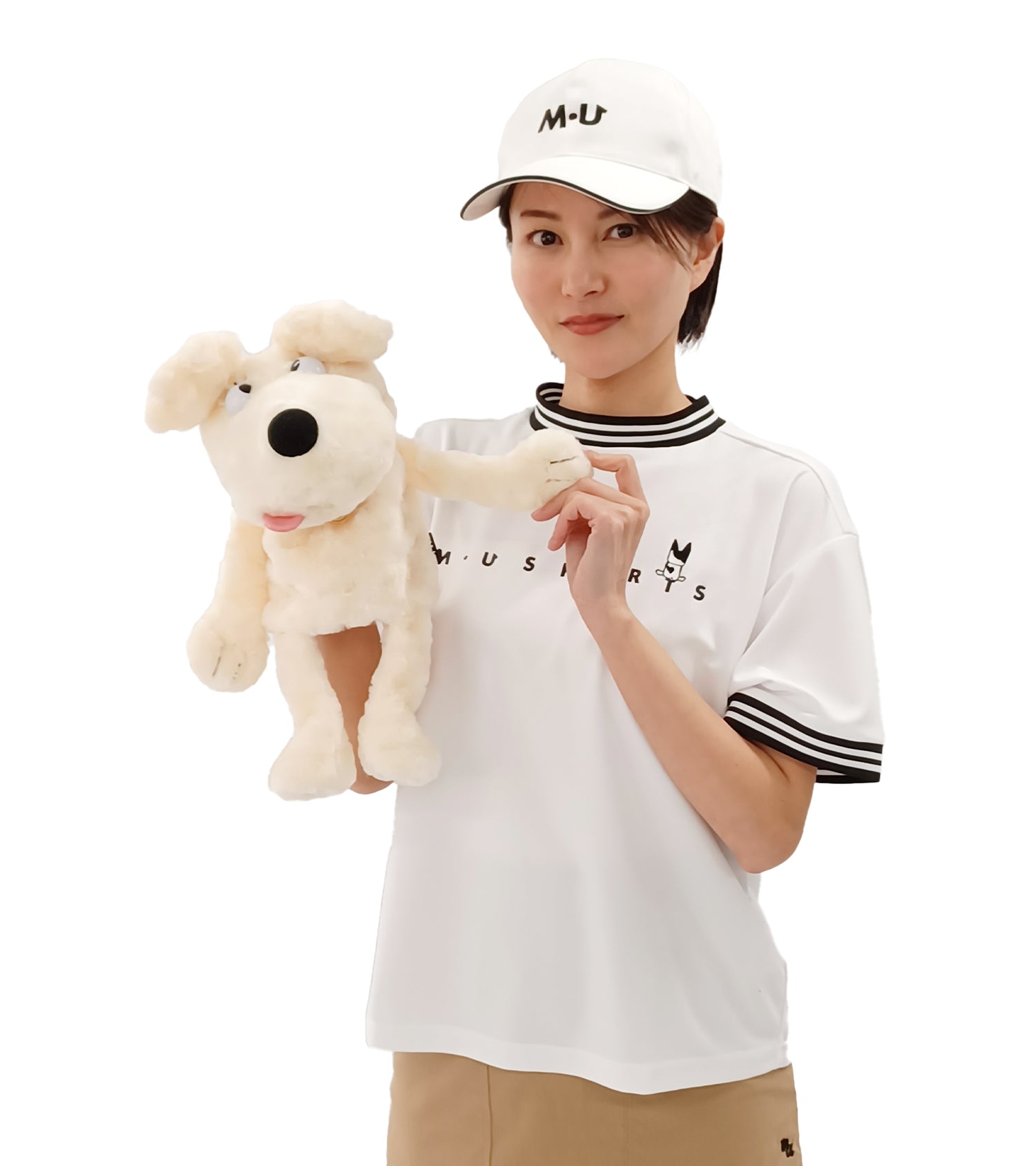 くるくるボアひょうきんフェイスヘッドカバー
