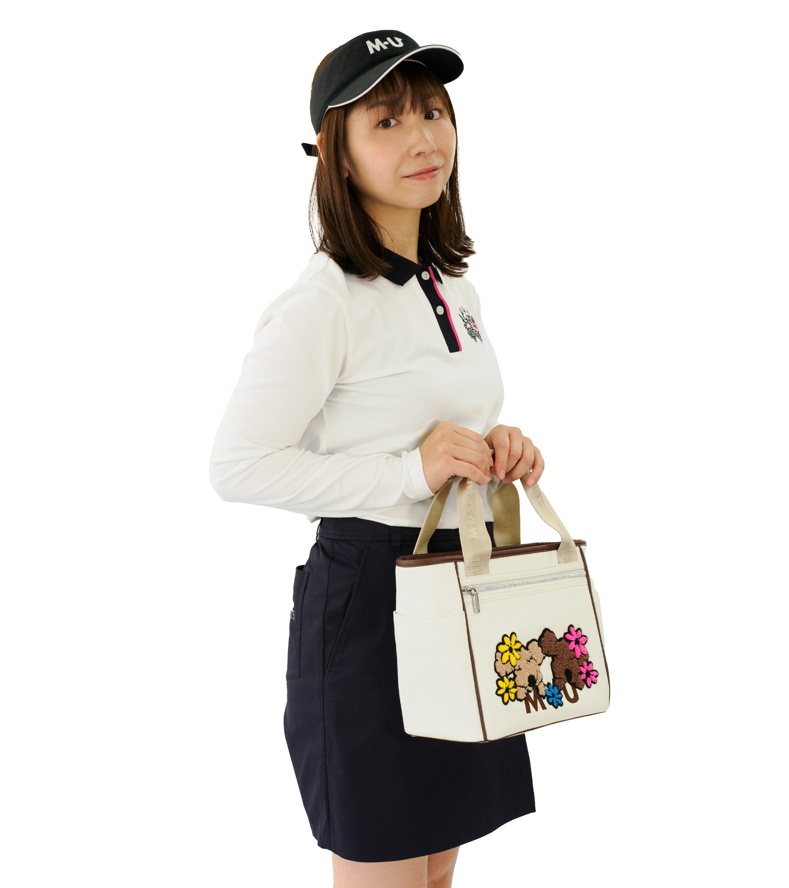 MUキャラクター立体サガラ刺繍トート型カートポーチ