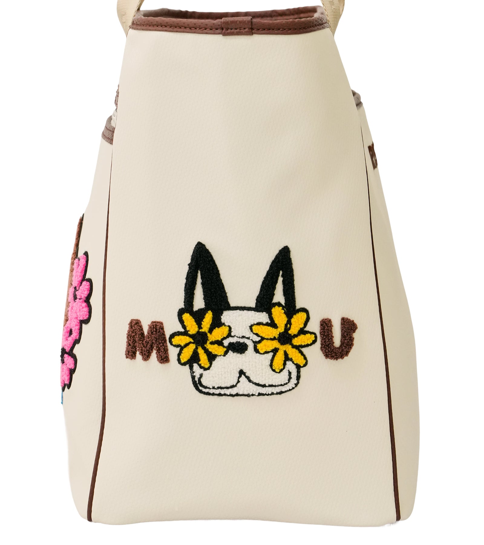 MUキャラクター立体サガラ刺繍トート型ボストンバック