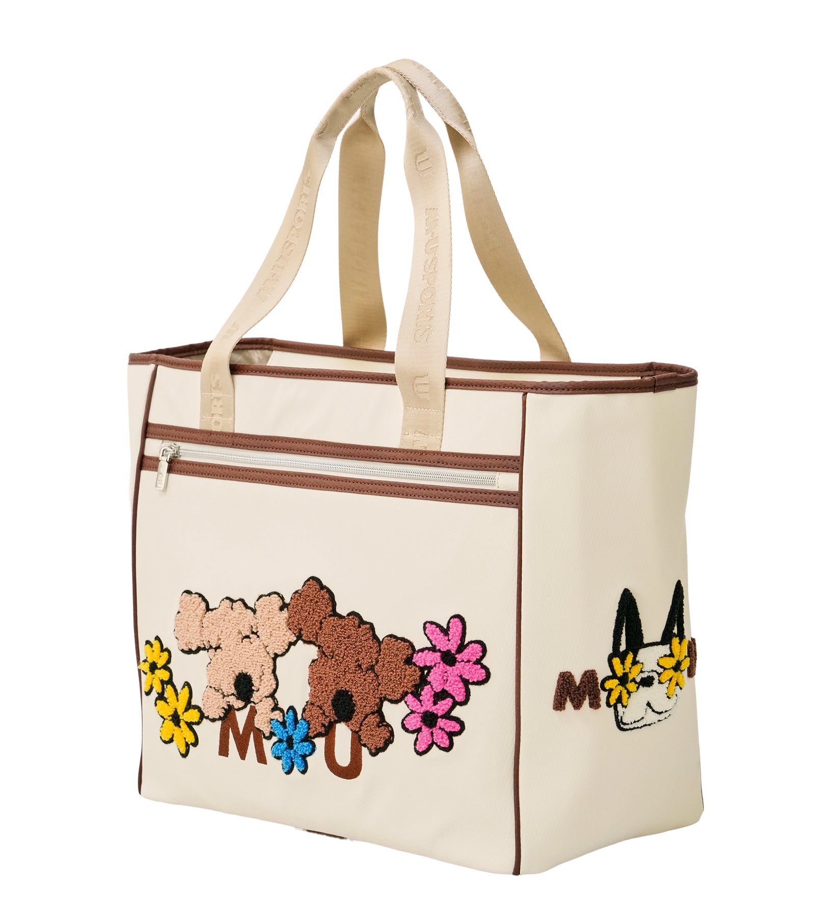 MUキャラクター立体サガラ刺繍トート型ボストンバック