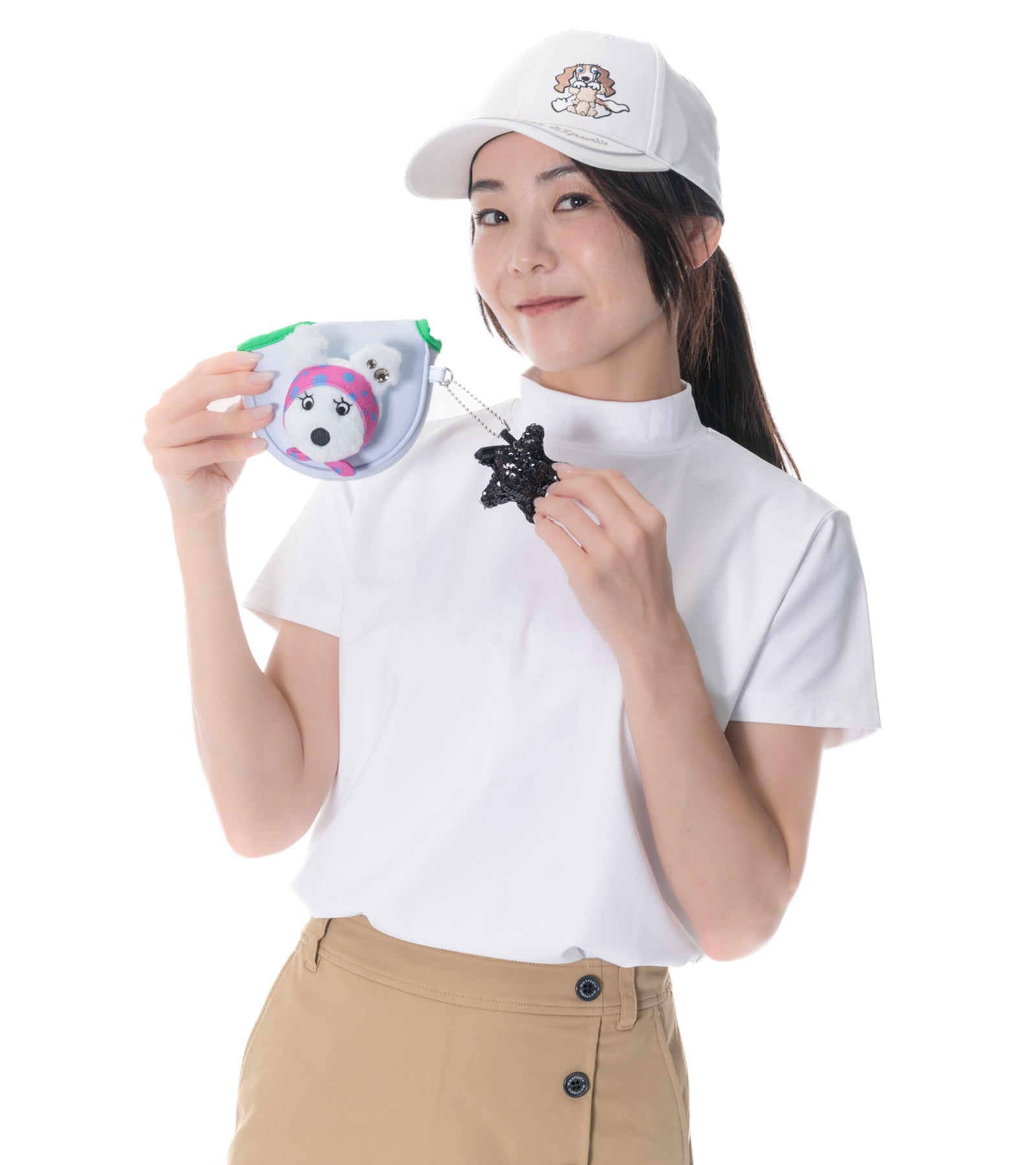 星形キャッチャー付き☆ SHUSHUポルカドットパターカバー