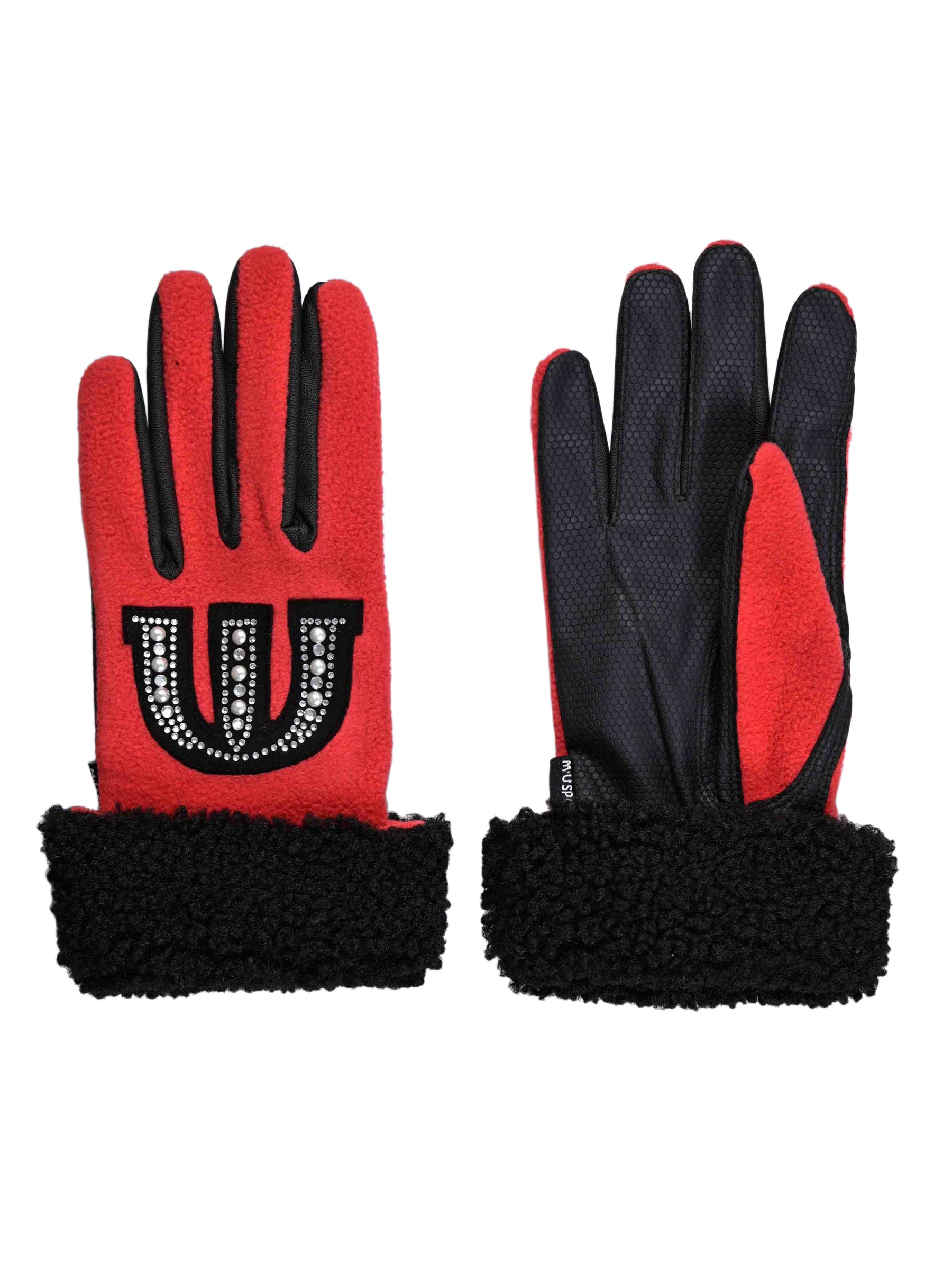 キラキラモチーフフリース両手グローブ(703J6808)