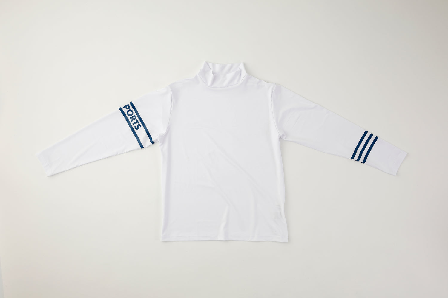 アシンメトリーメンズ長袖モックネック(700Q4400)