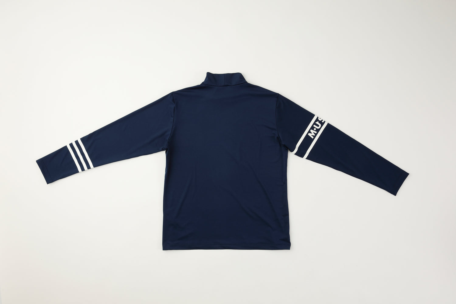 アシンメトリーメンズ長袖モックネック(700Q4400)