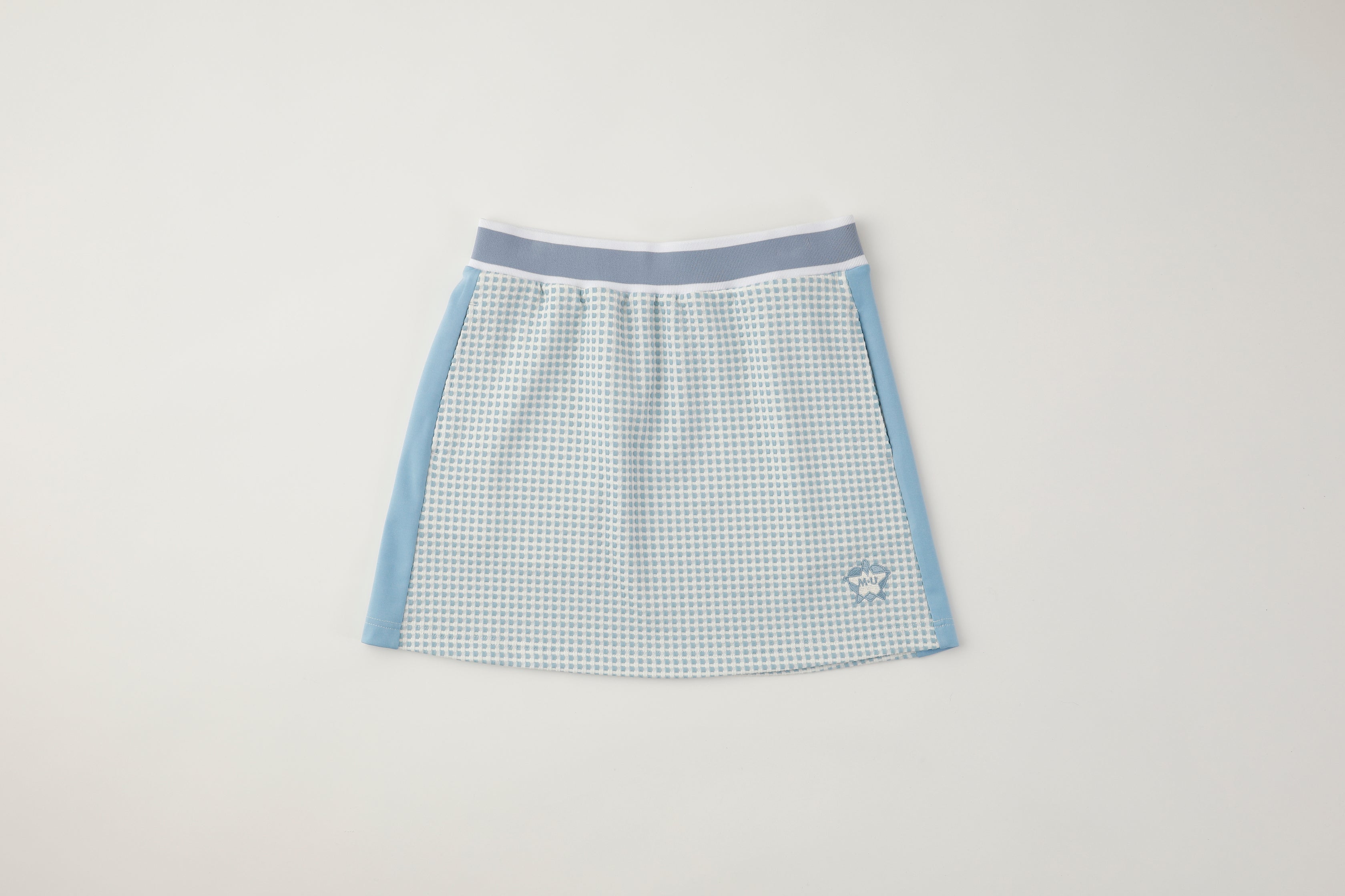 ハート×ほしロゴ チェックカットソースカート(801Q4504)