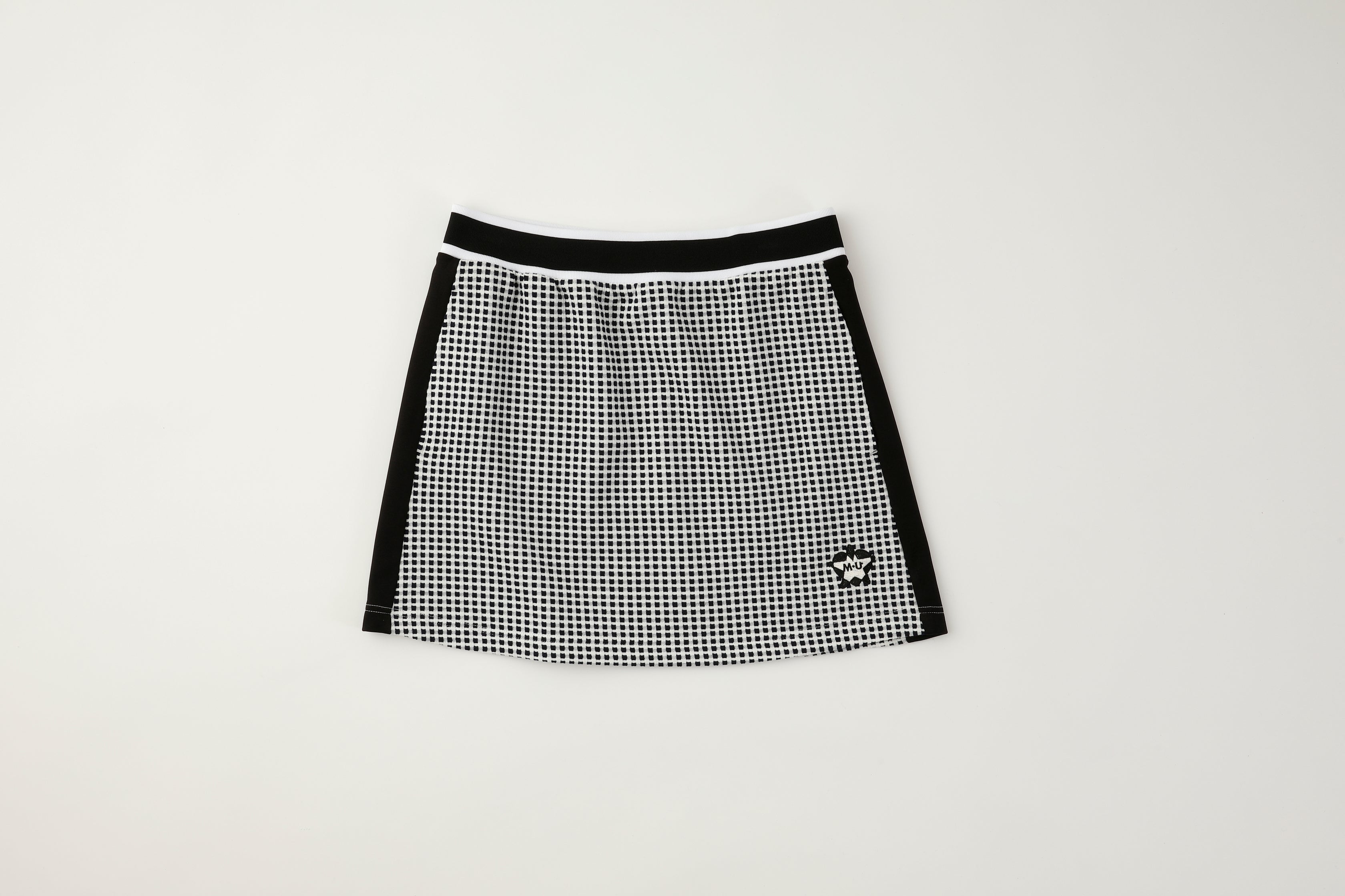 ハート×ほしロゴ チェックカットソースカート(801Q4504)