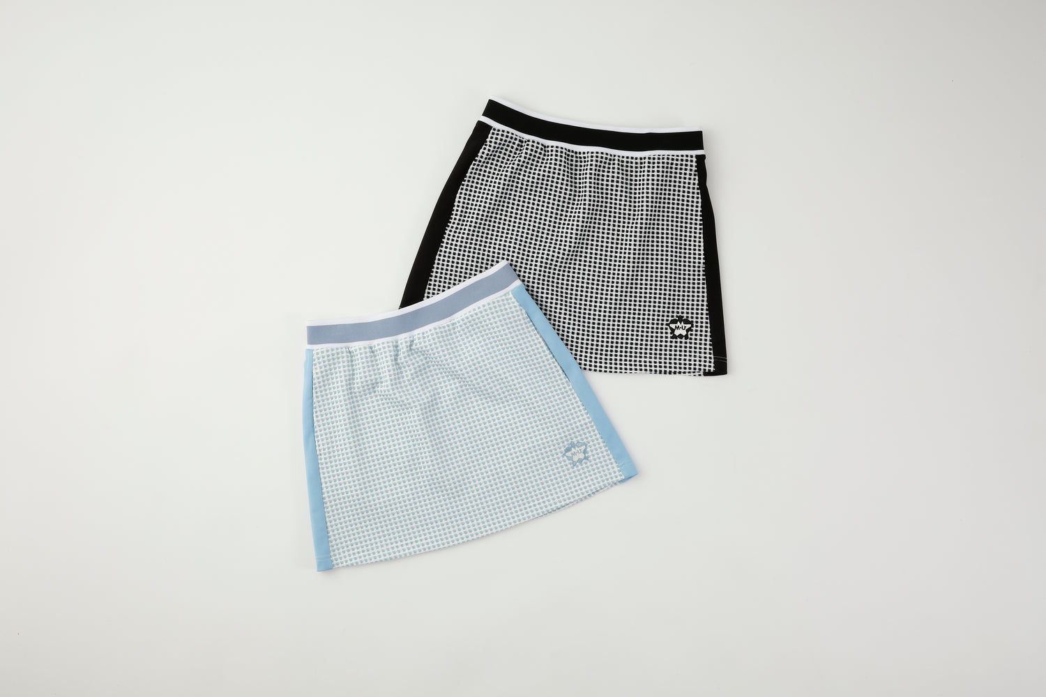 ハート×ほしロゴ チェックカットソースカート(801Q4504)