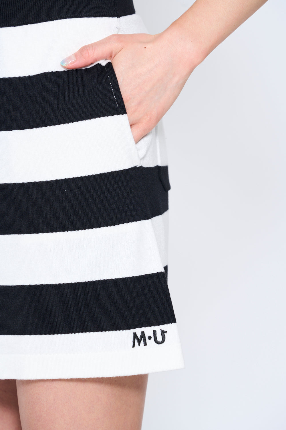 Intarsia knit skirt (801H6558K)