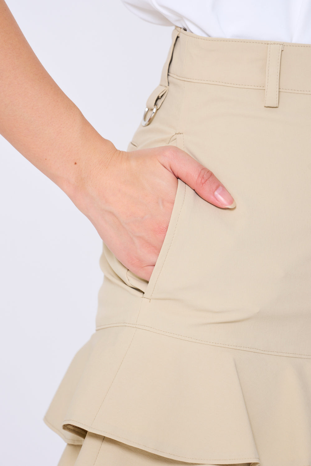 切り替えフレアスカート(701H3516)