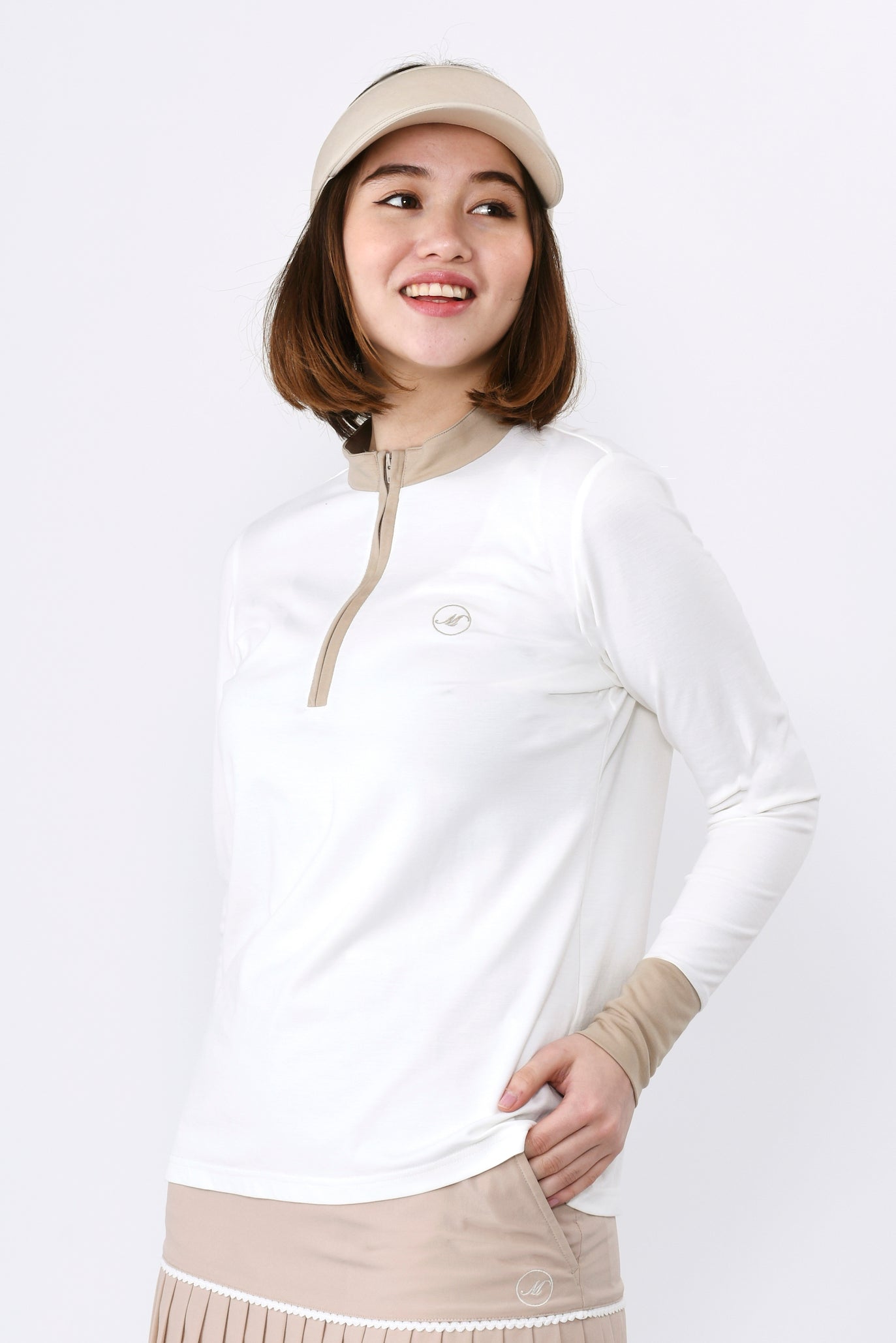 롱슬리브 하이텐션 하프집 풀오버(701J1002)
