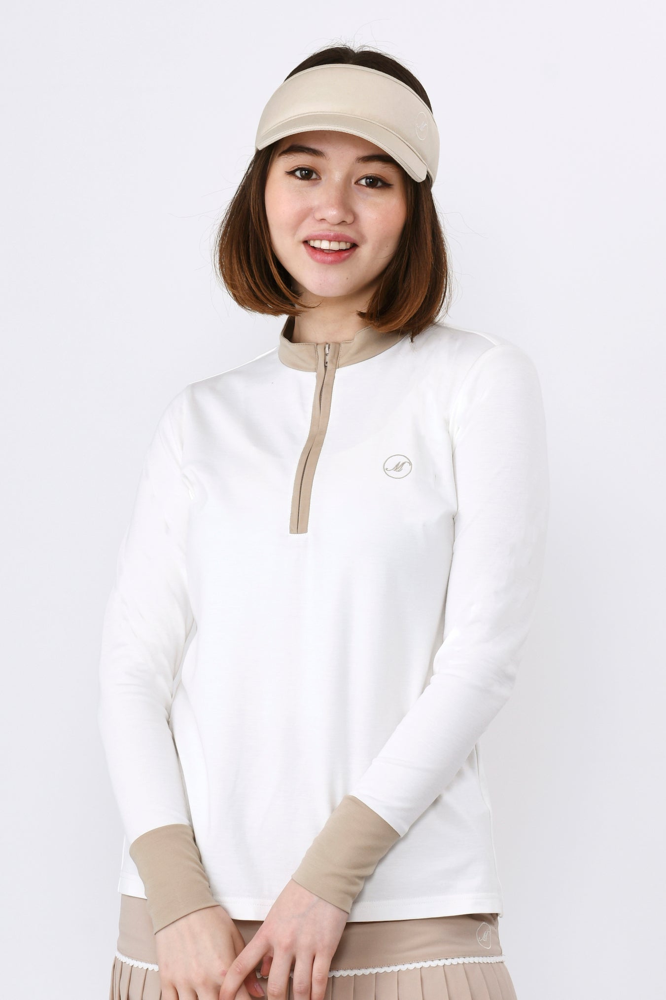 롱슬리브 하이텐션 하프집 풀오버(701J1002)