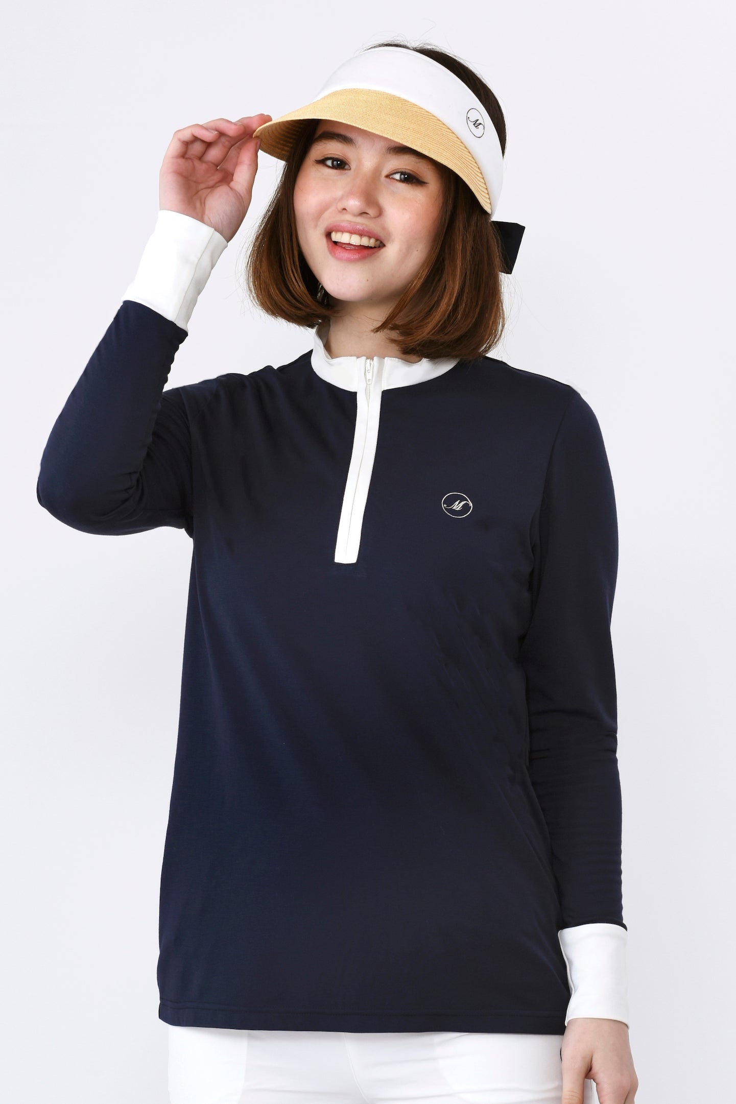 롱슬리브 하이텐션 하프집 풀오버(701J1002)