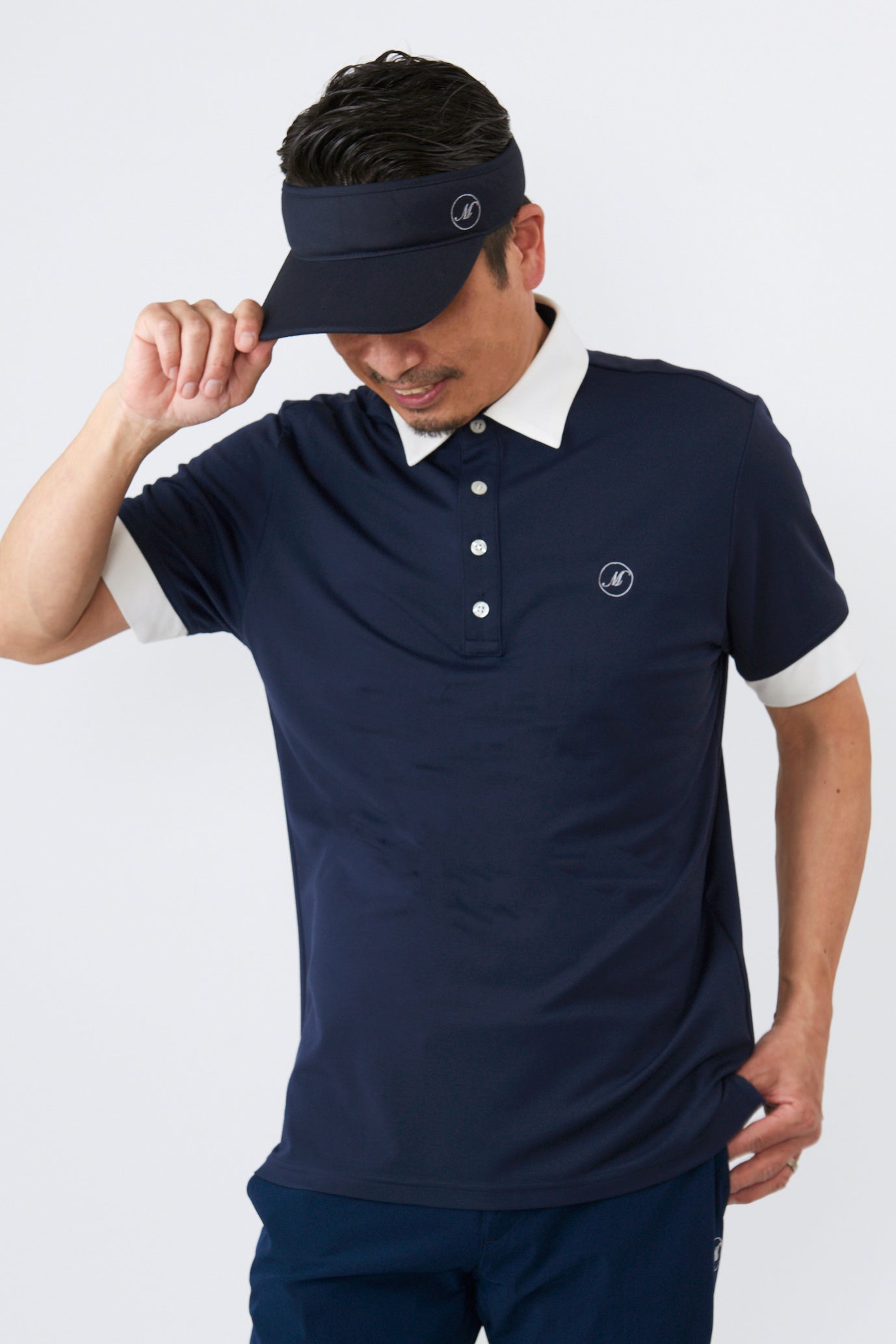 半袖バイカラーシャツ(700J1002)