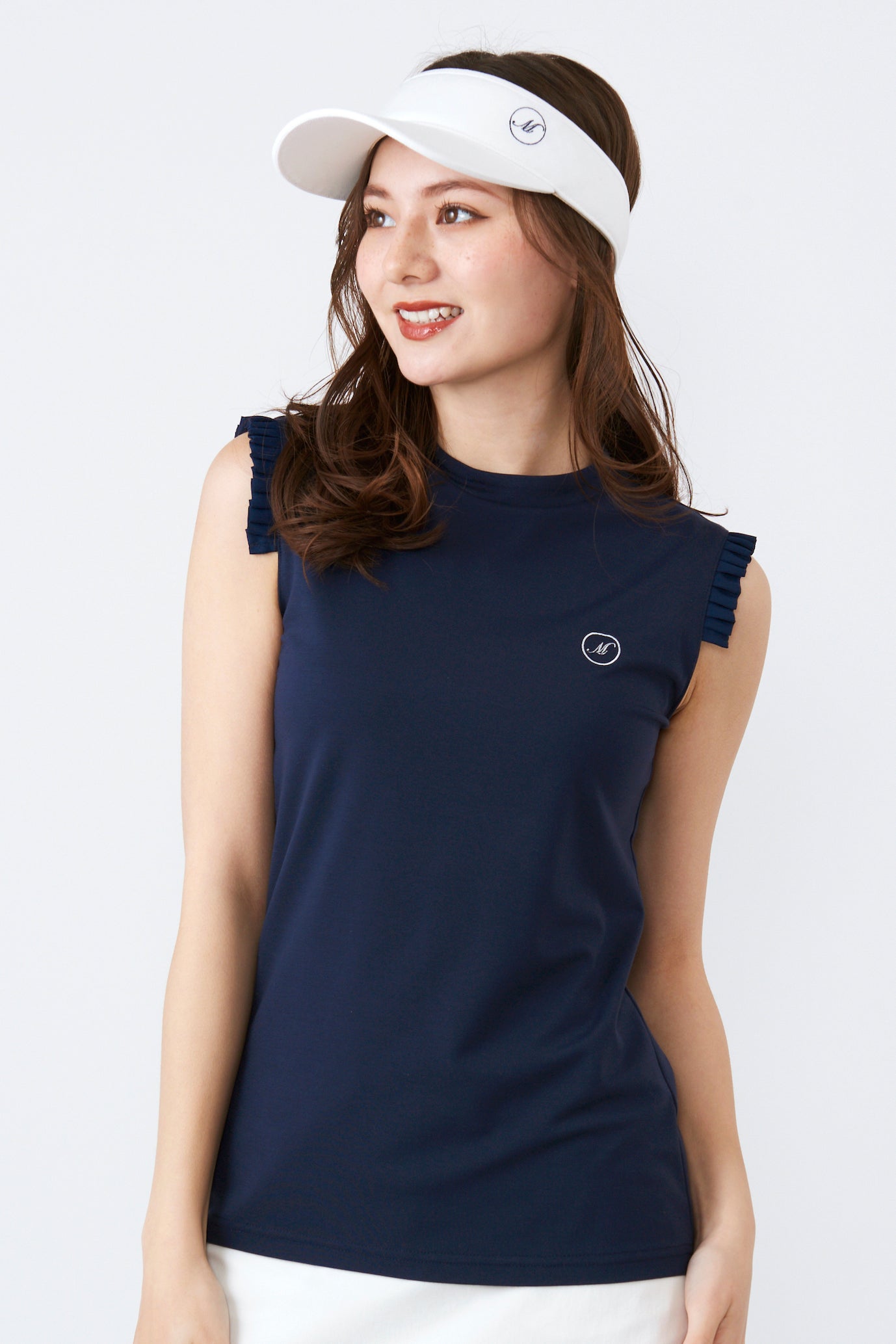 ノースリーブハイテンションモックネックプルオーバー(701J4402)