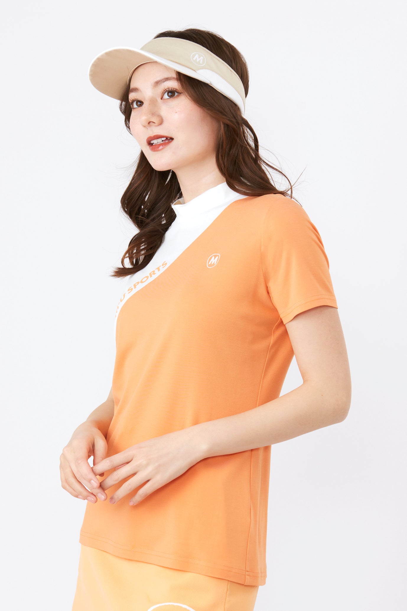 반팔 하이텐션 바이 컬러 목 목 풀오버(801J2454)