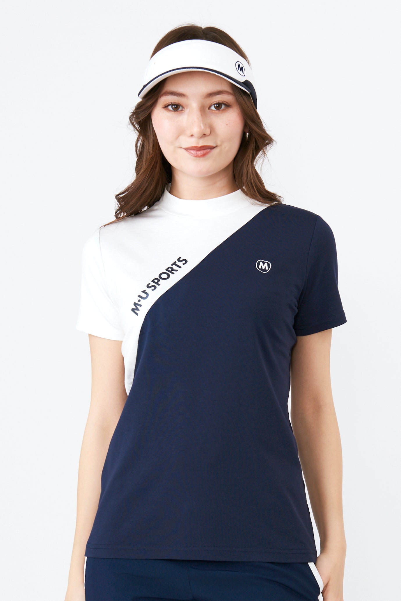 반팔 하이텐션 바이 컬러 목 목 풀오버(801J2454)