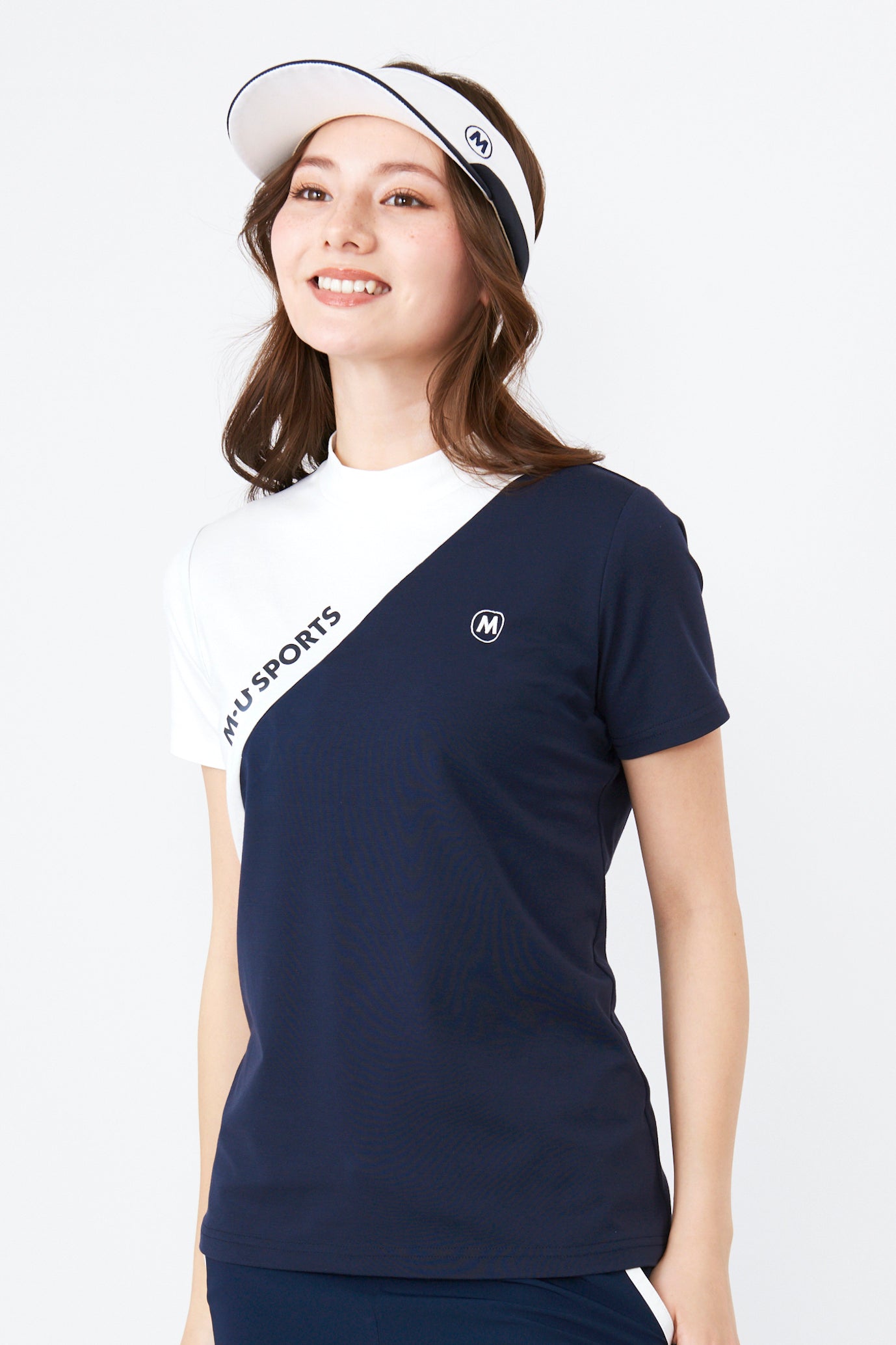 반팔 하이텐션 바이 컬러 목 목 풀오버(801J2454)