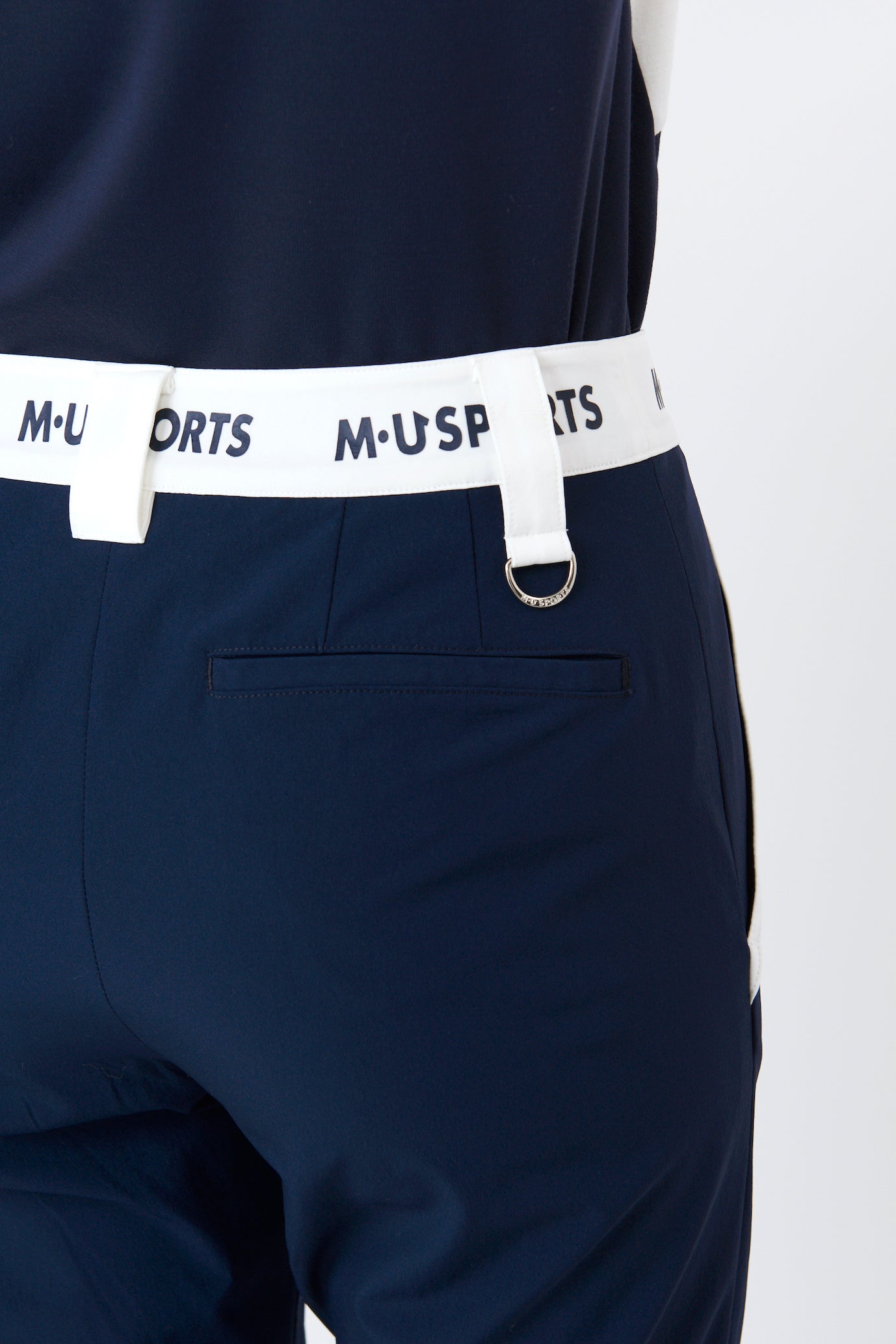 ハイテンションウエストロゴ入りスリムフィットパンツ(801J2552)