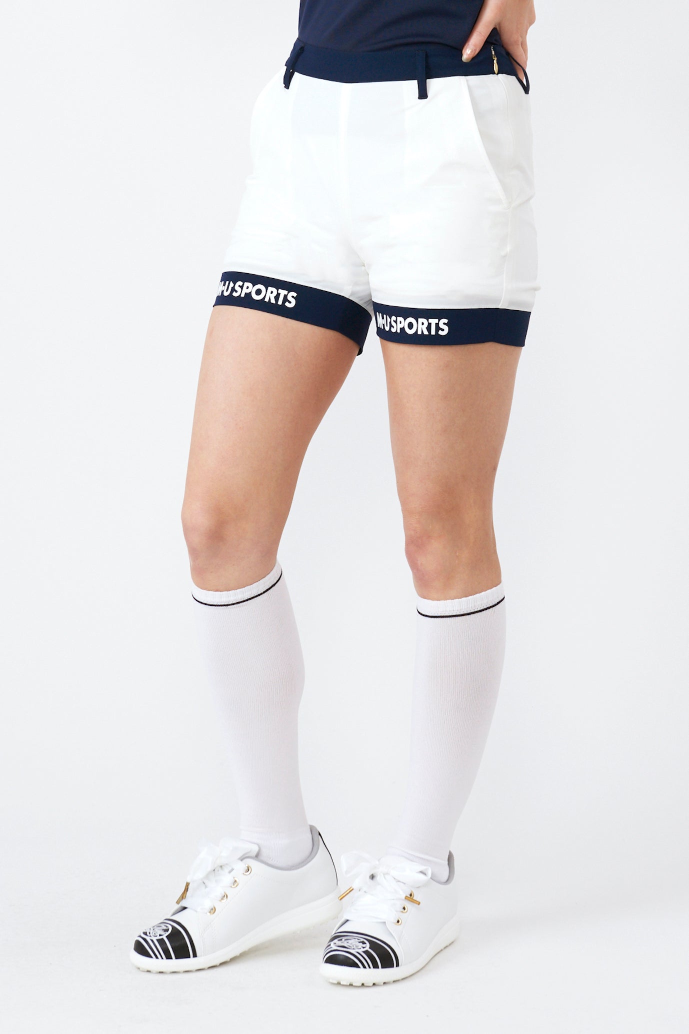 ハイテンションバイカラーショートパンツ(801J4550)