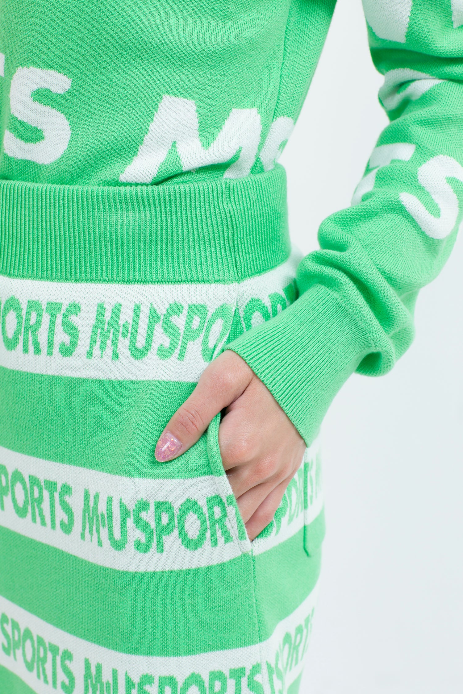 자카드 니트 스커트 (801H8564K)