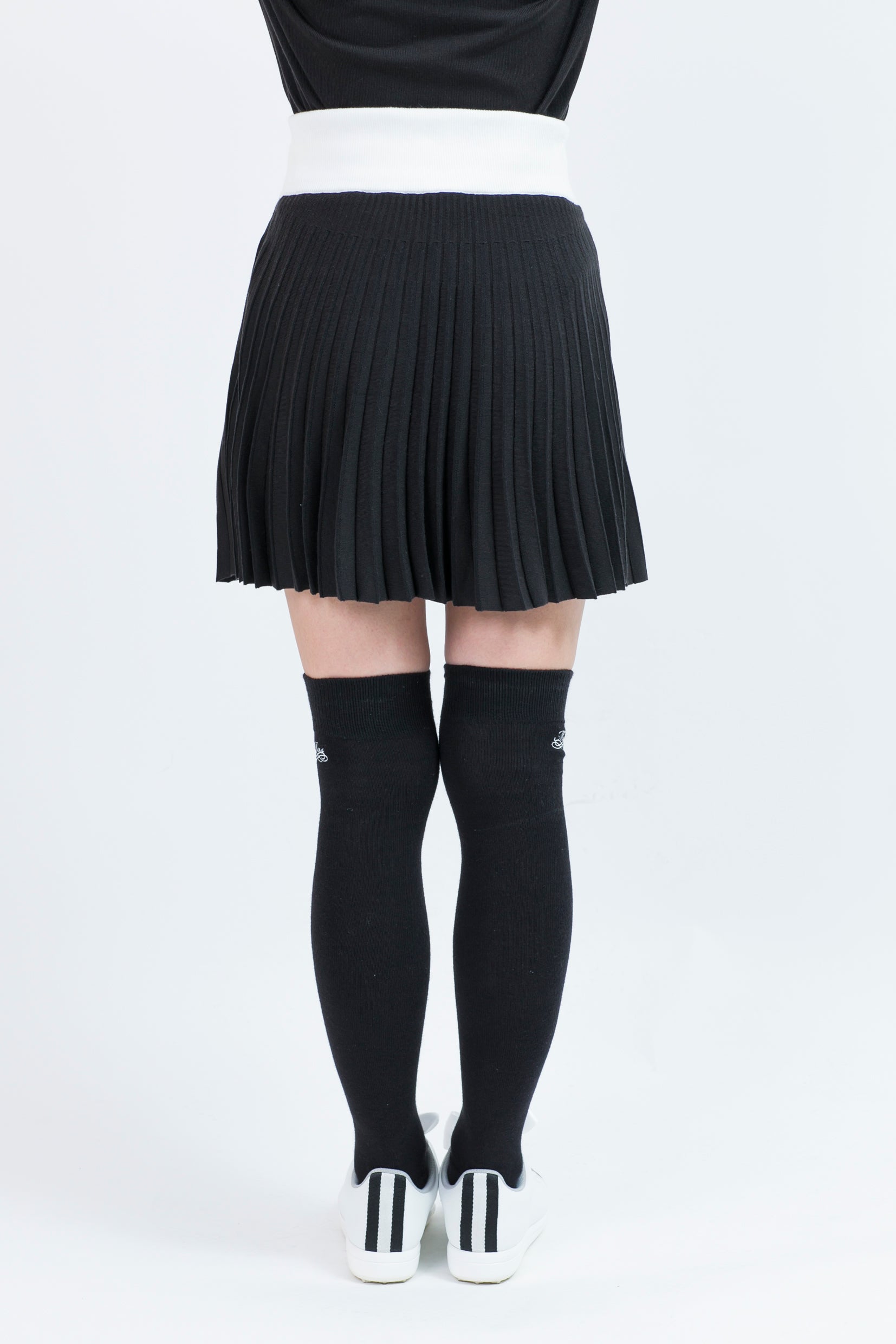 Pleated knit skirt (701H8516K)
