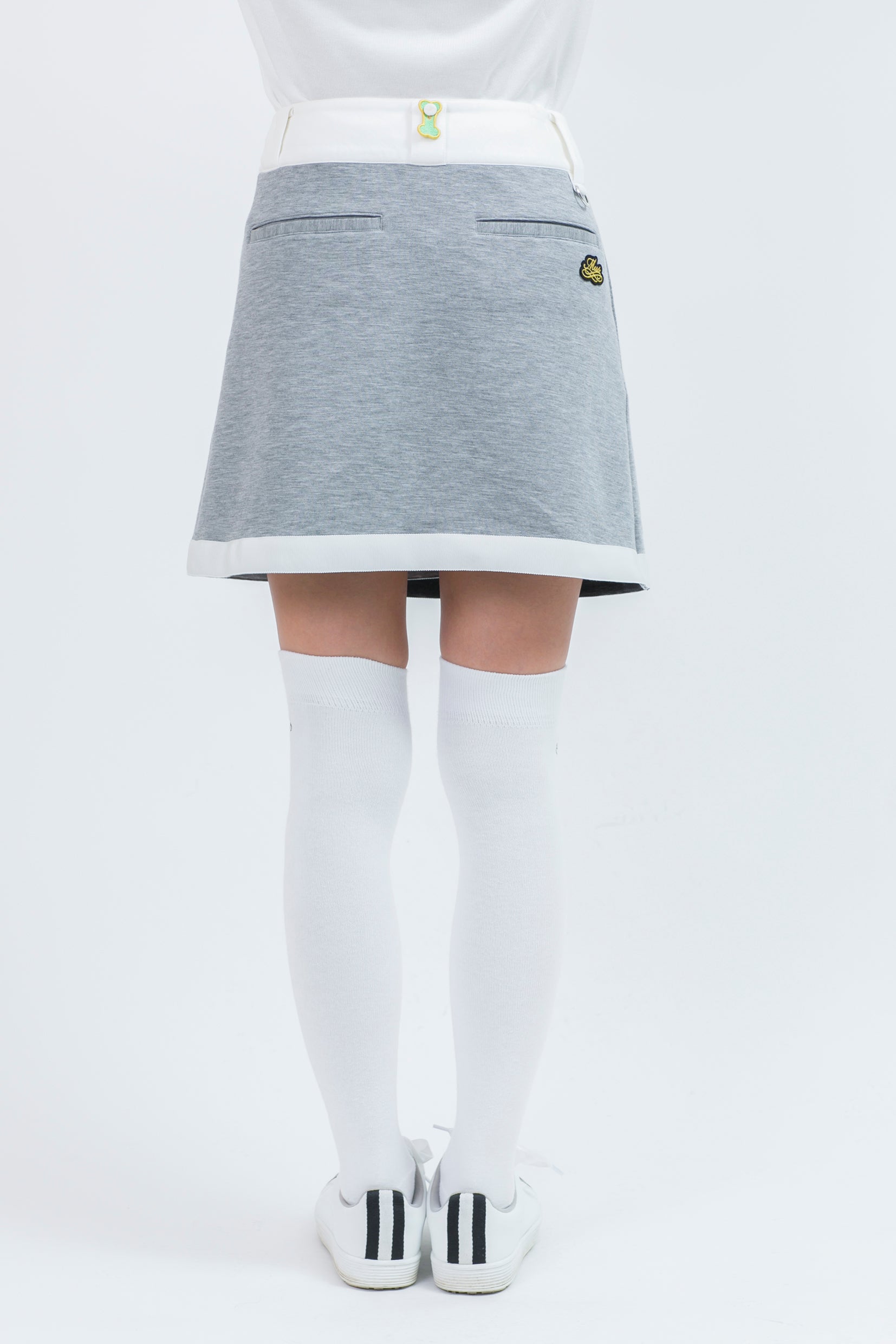 Wrap-around jersey skirt (701H8502)