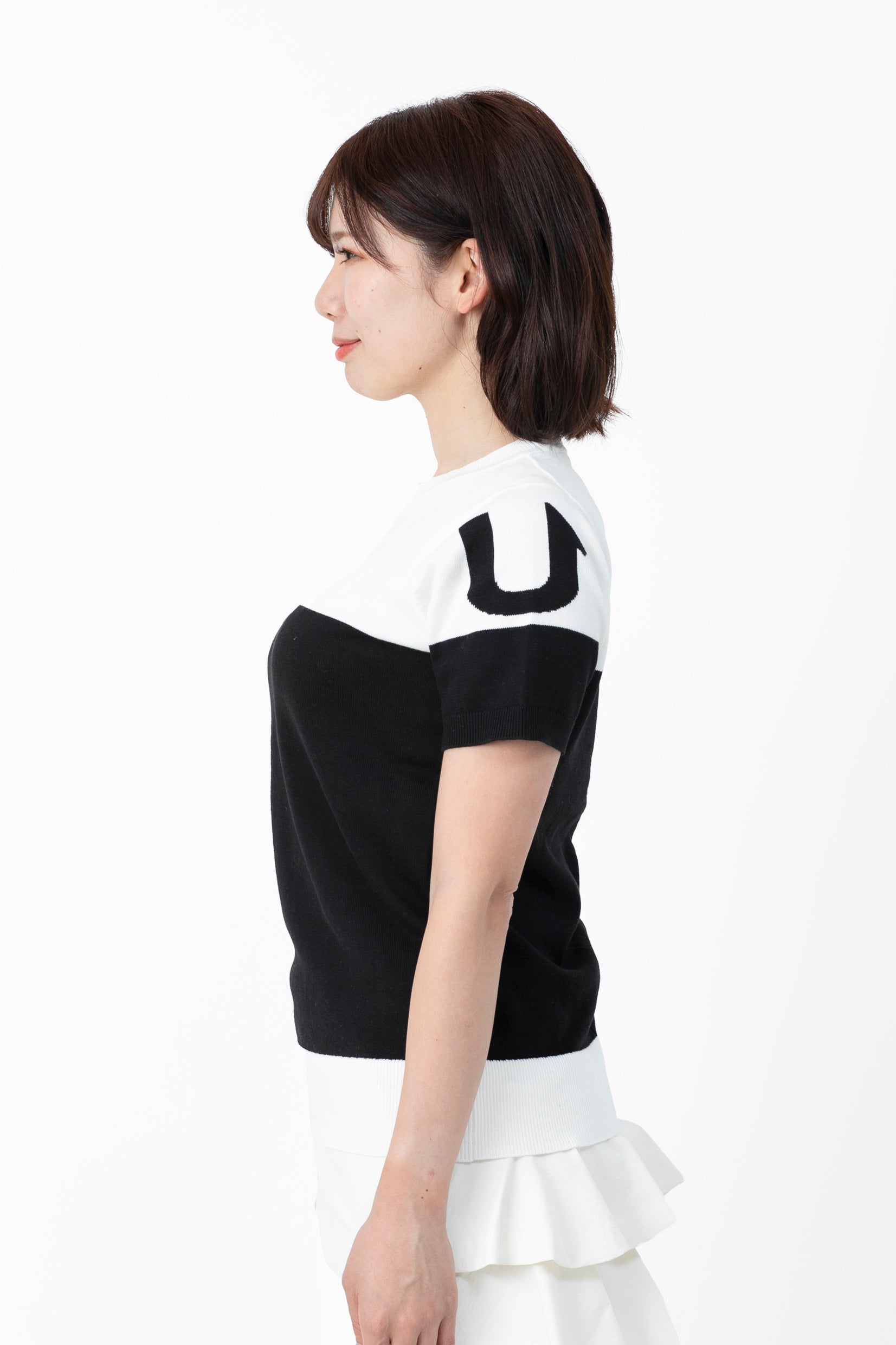 Short sleeve intershirt turtle knit (801H8258K)