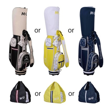 [Selectable 2-piece set] Character all-over pattern series 2-piece color selectable set (caddie bag &amp;amp; cart pouch)
