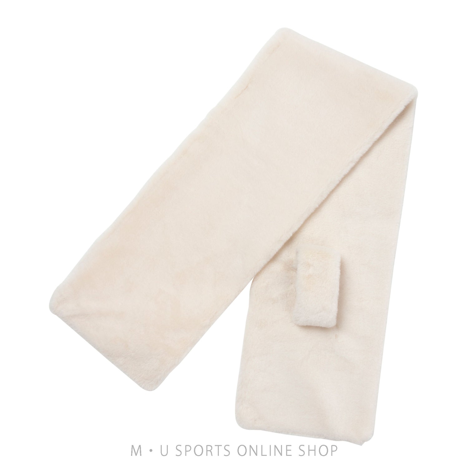 [Flush Set] Boar Stole &amp;amp; Boar Leg Warmer 2-piece Set (Ivory &amp;amp; Black)