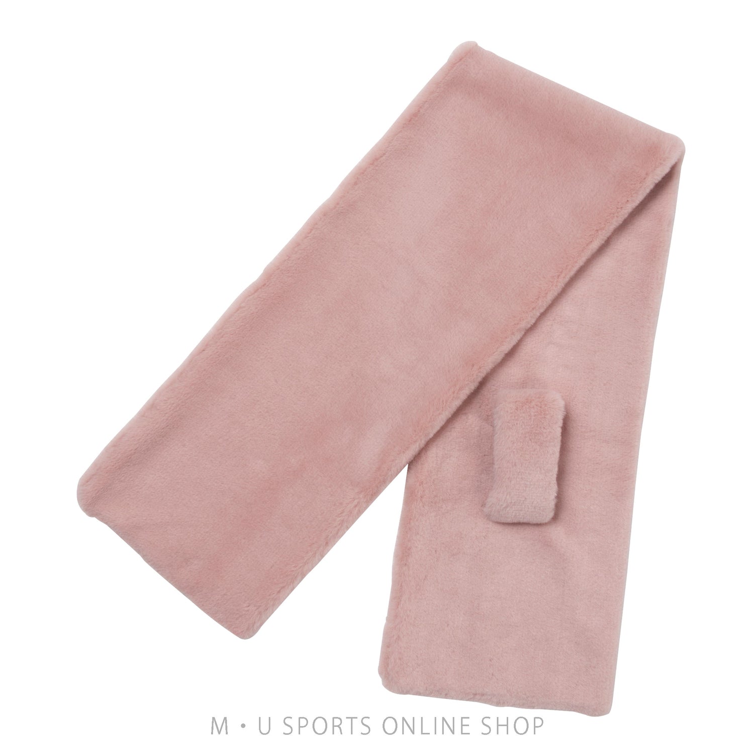 [Flush Set] Boar Stole &amp;amp; Boar Leg Warmer 2-piece Set (Pink &amp;amp; Ivory)