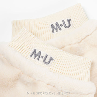 [Flush Set] Boar Stole &amp;amp; Boar Leg Warmer 2-piece Set (Pink &amp;amp; Ivory)