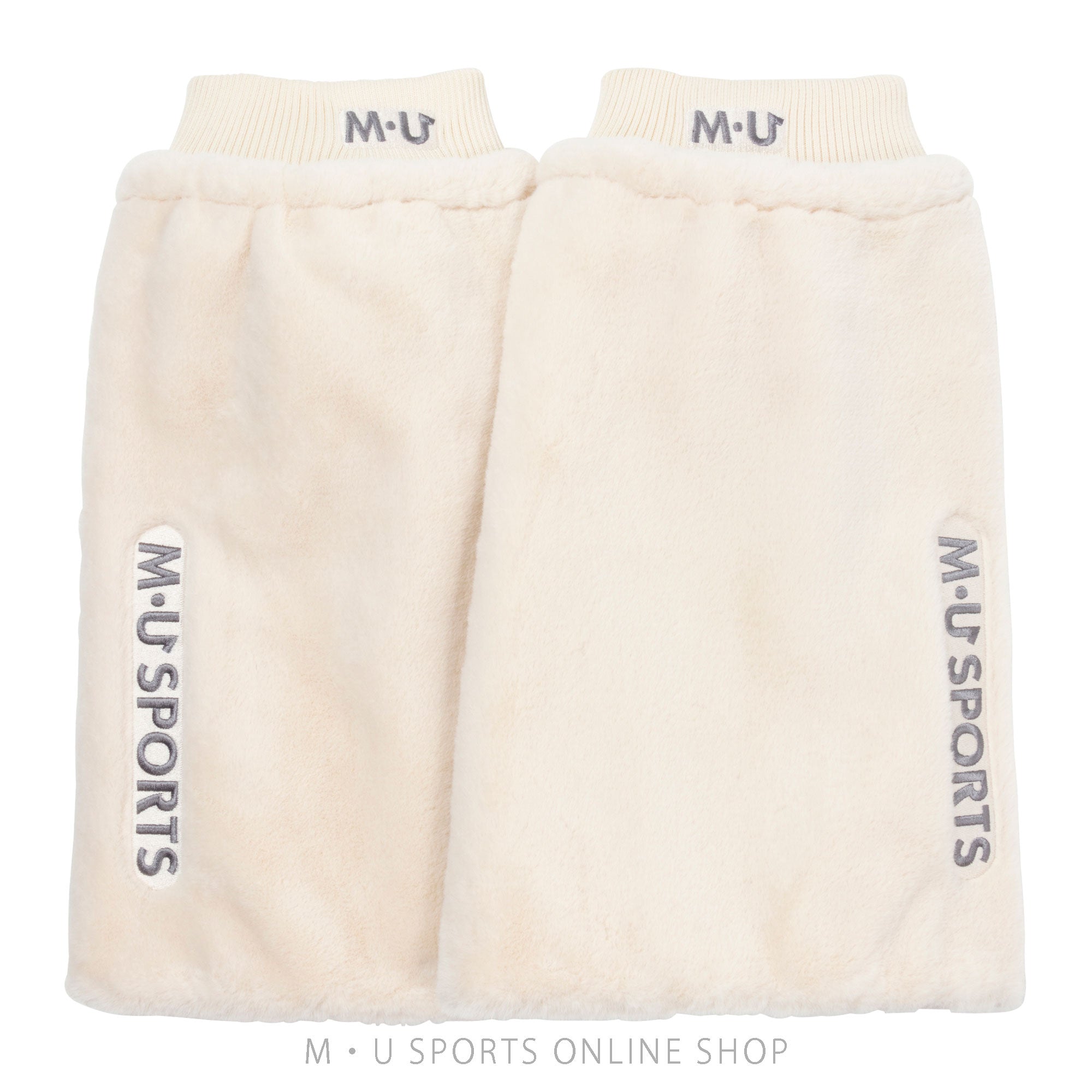 [Flush Set] Boar Stole &amp;amp; Boar Leg Warmer 2-piece Set (Pink &amp;amp; Ivory)