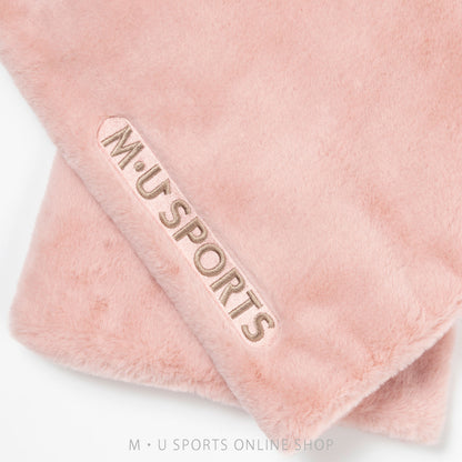 [Flush Set] Boar Stole &amp;amp; Boar Leg Warmer 2-piece Set (Ivory &amp;amp; Pink)