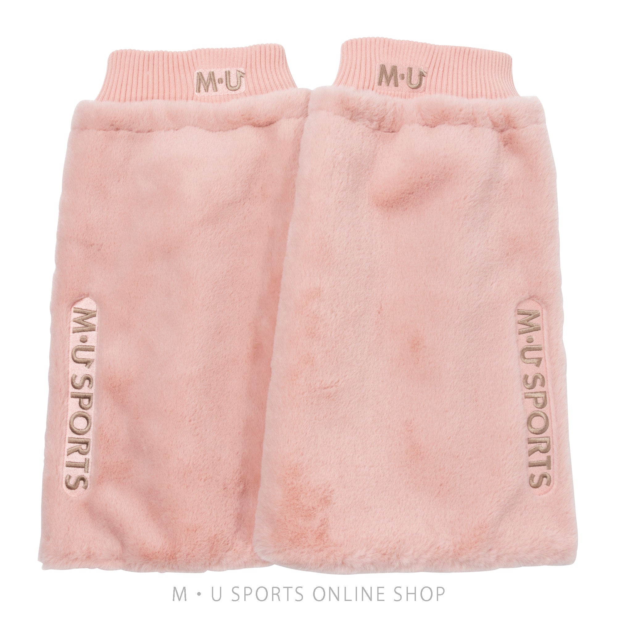 [Flush Set] Boar Stole &amp;amp; Boar Leg Warmer 2-piece Set (Black &amp;amp; Pink)