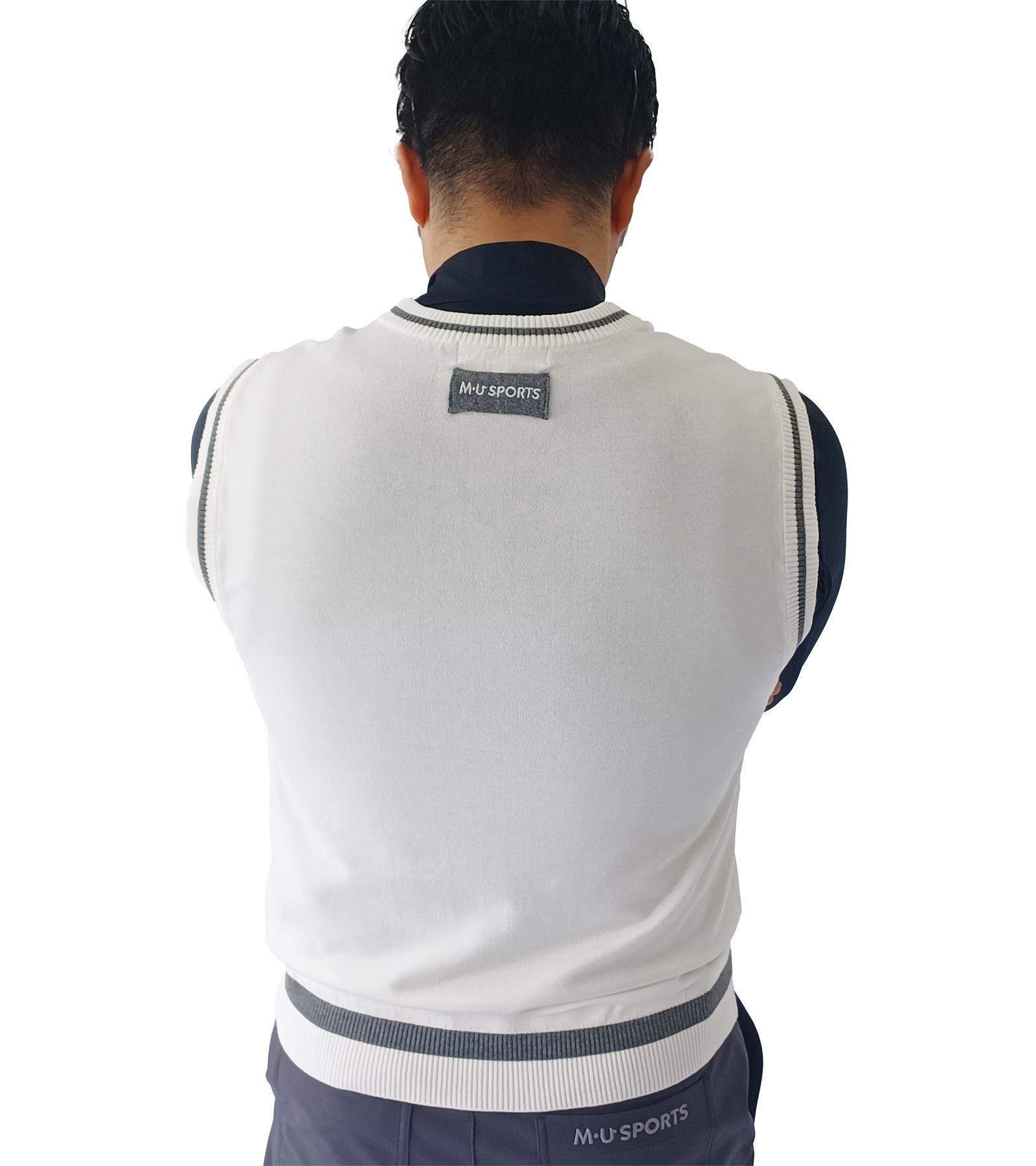 メンズVネックニットベスト