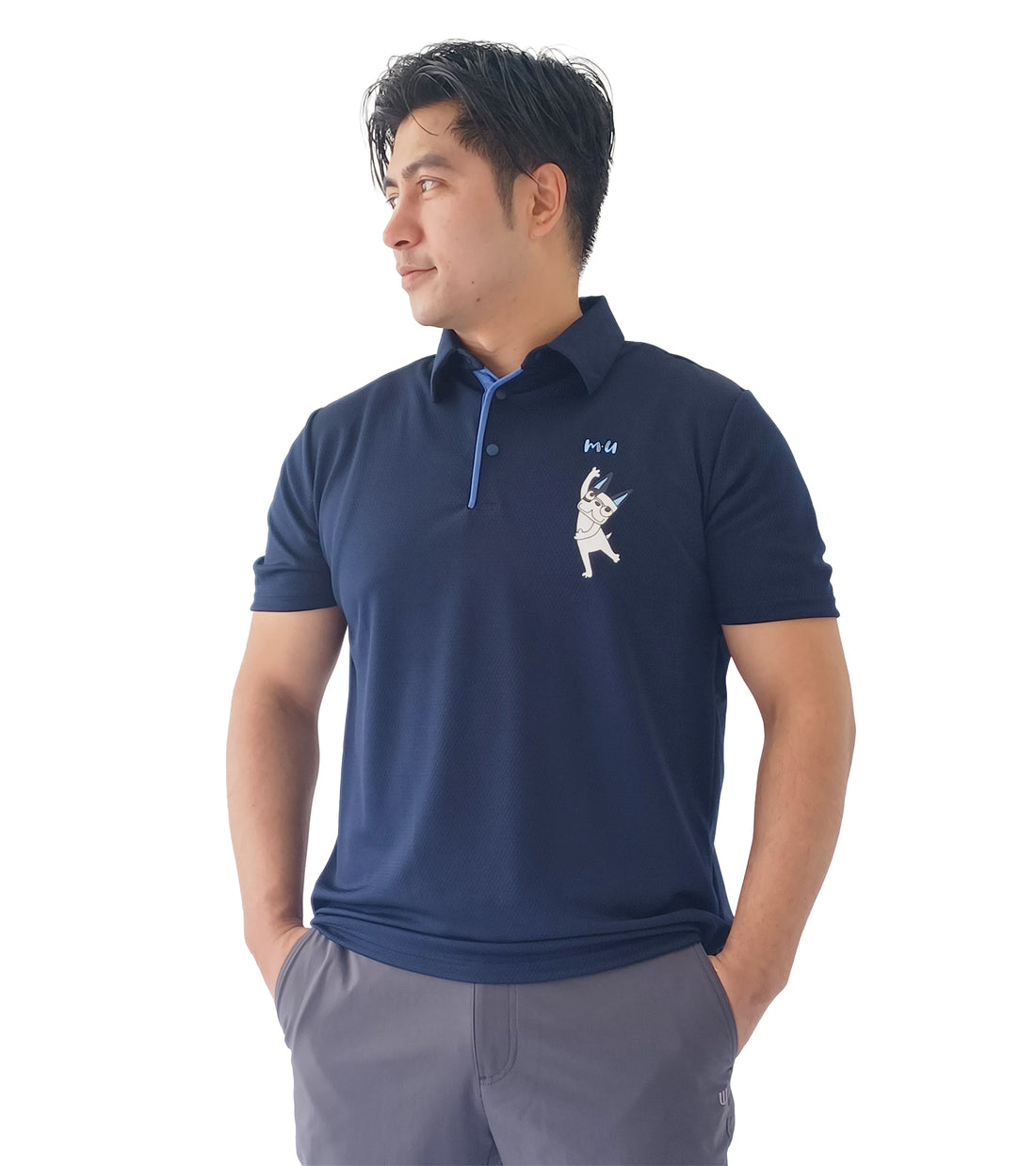 メンズ半袖ハイブリッドシャツ