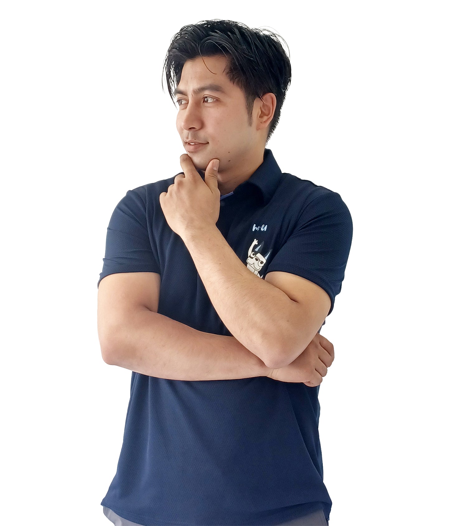 メンズ半袖ハイブリッドシャツ
