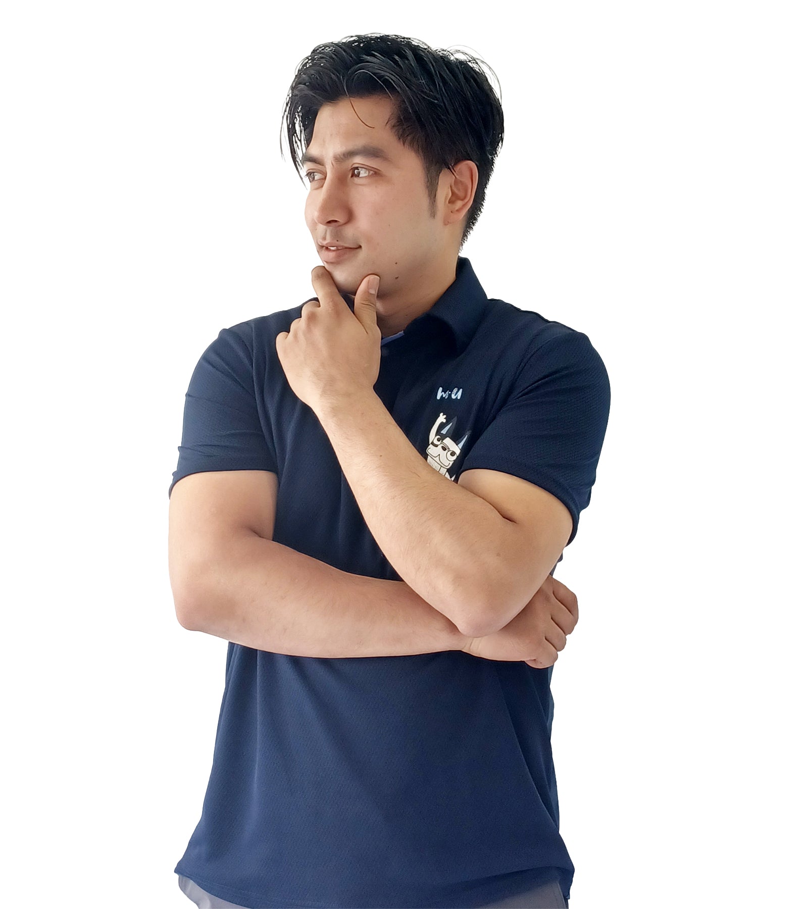 メンズ半袖ハイブリッドシャツ