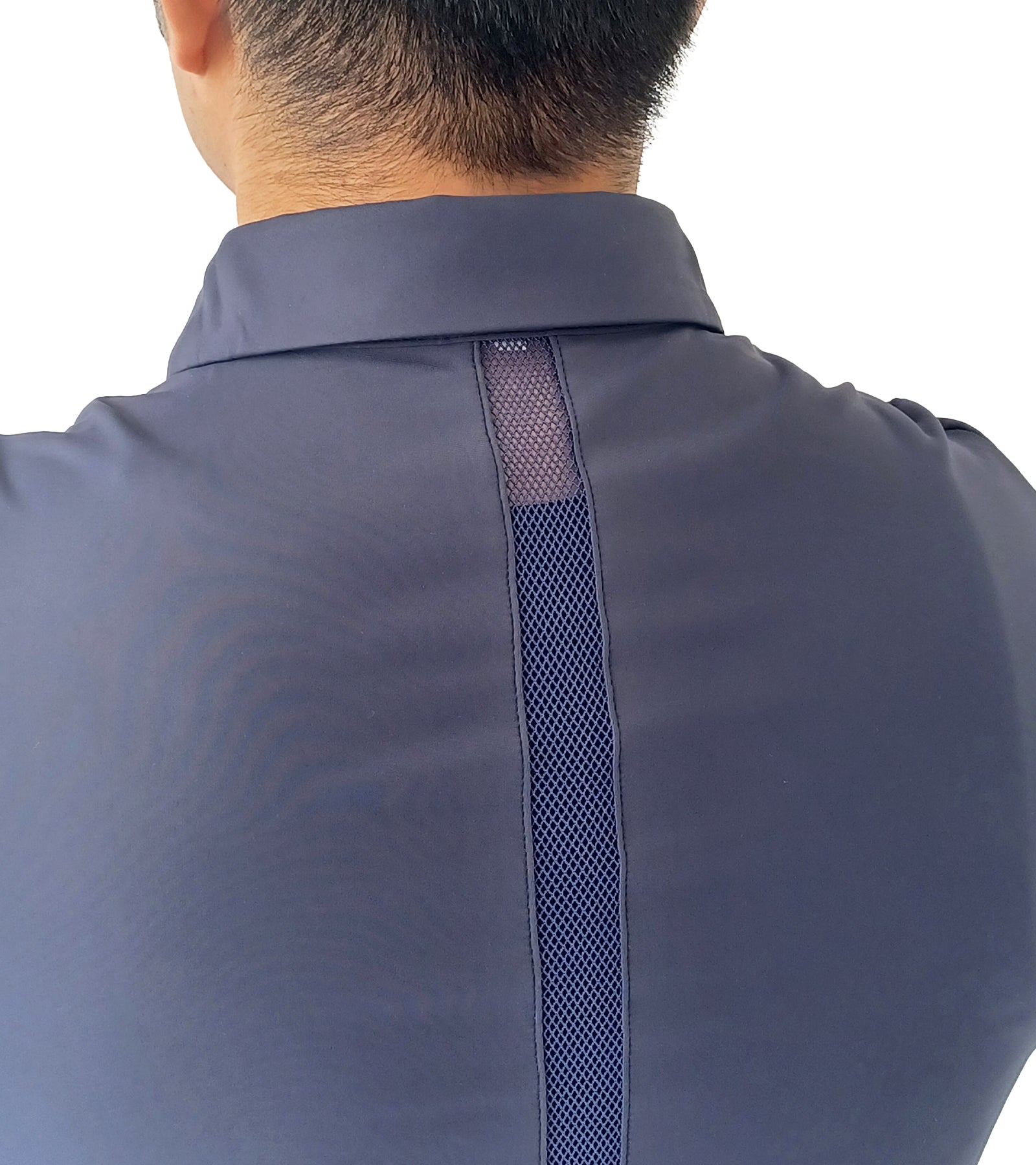 半袖バックメッシュメンズシャツ