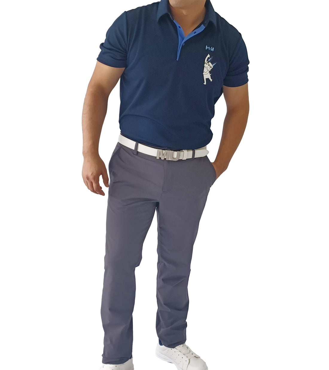 メンズコットンライクカジュアルチノパンツ