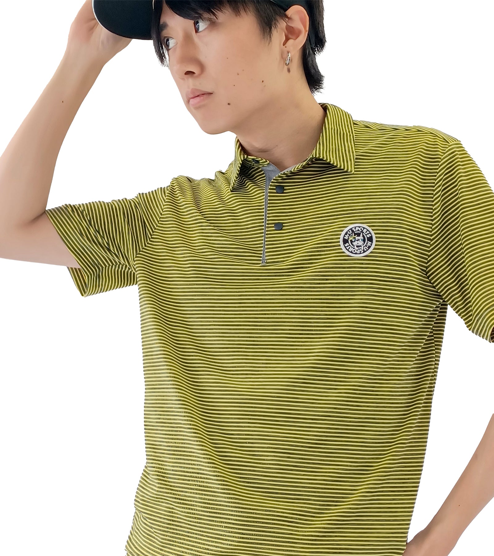 メンズサッカーボーダーシャツ