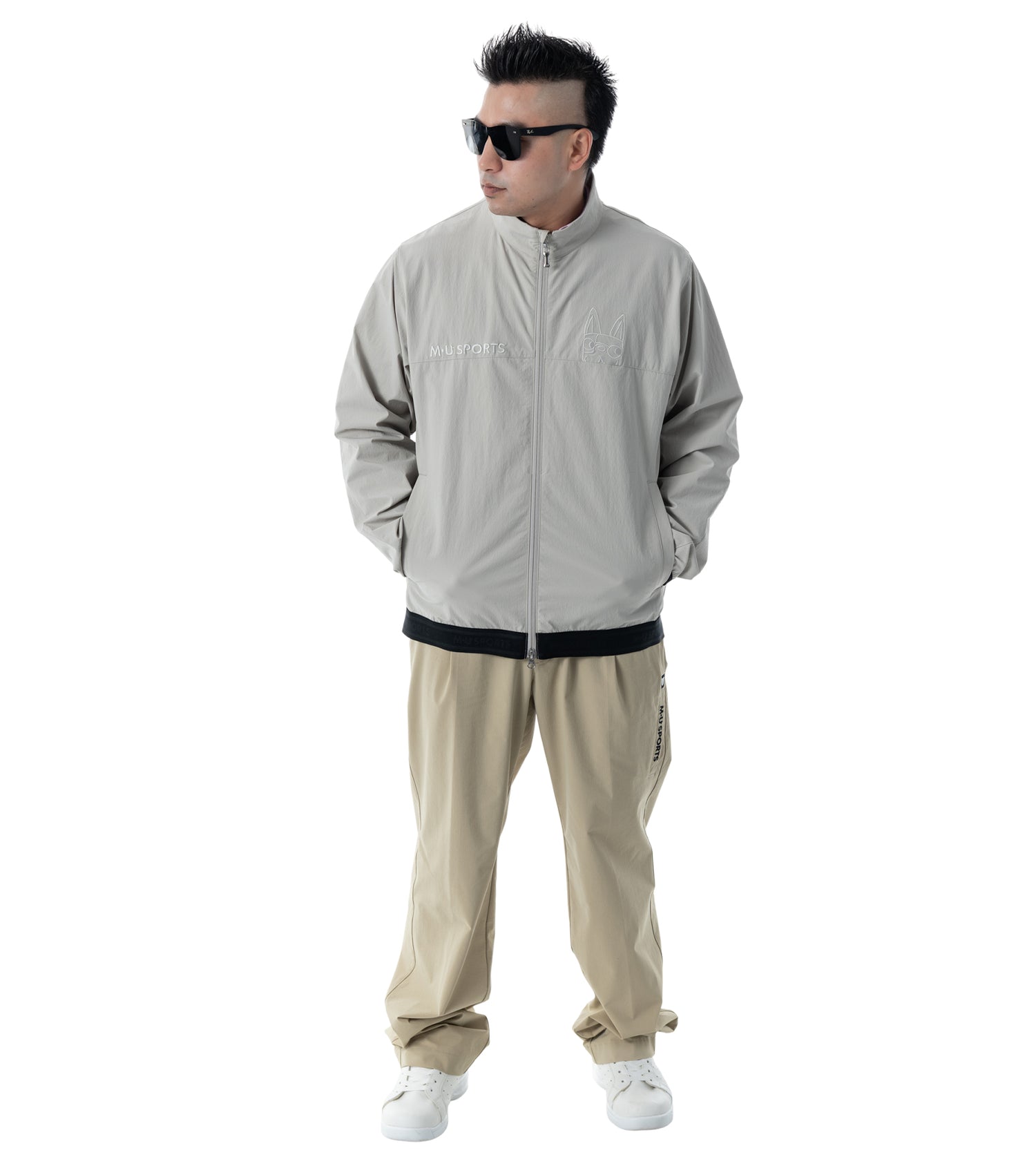 ハイネックメンズブルゾン