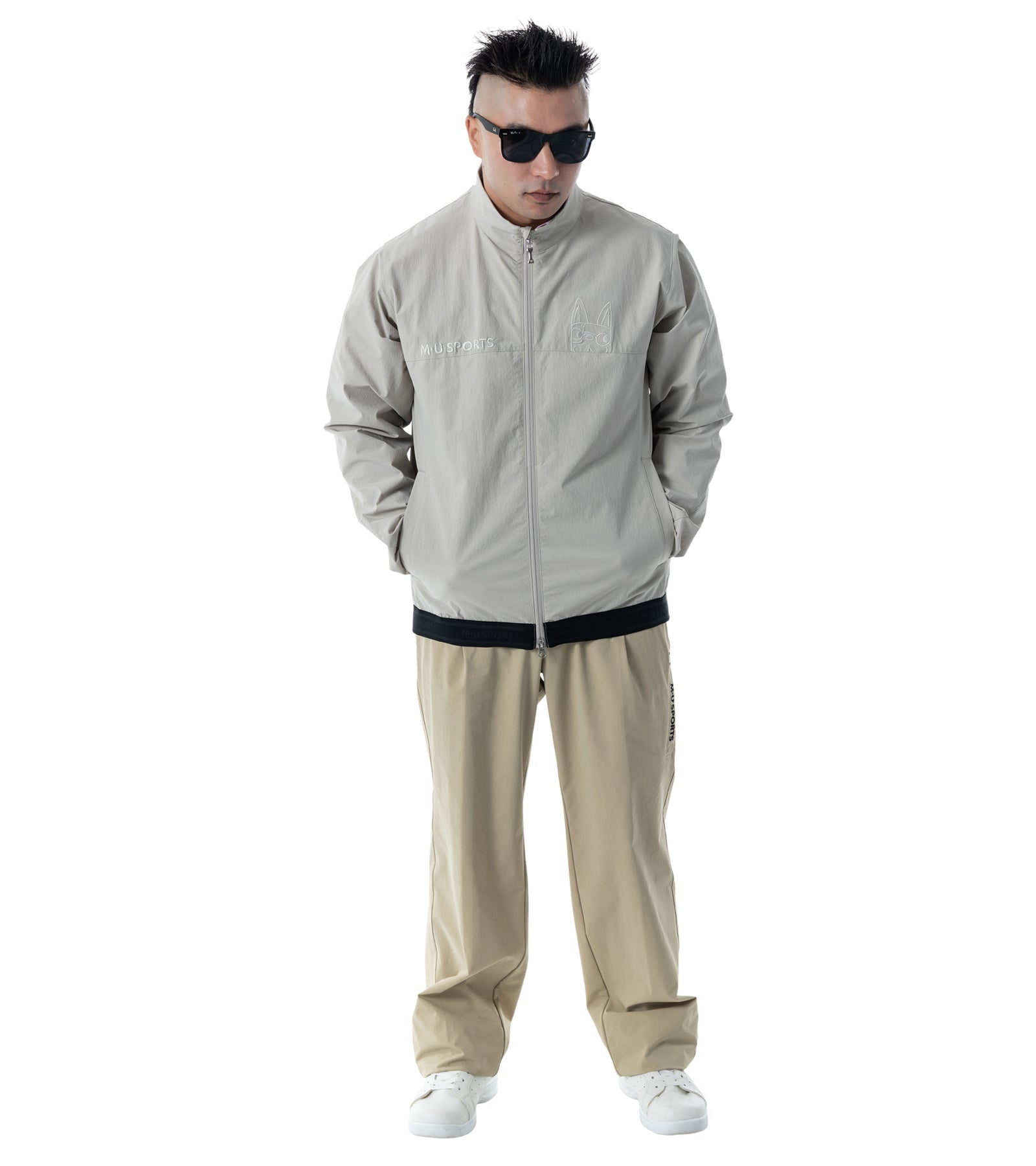 ハイネックメンズブルゾン