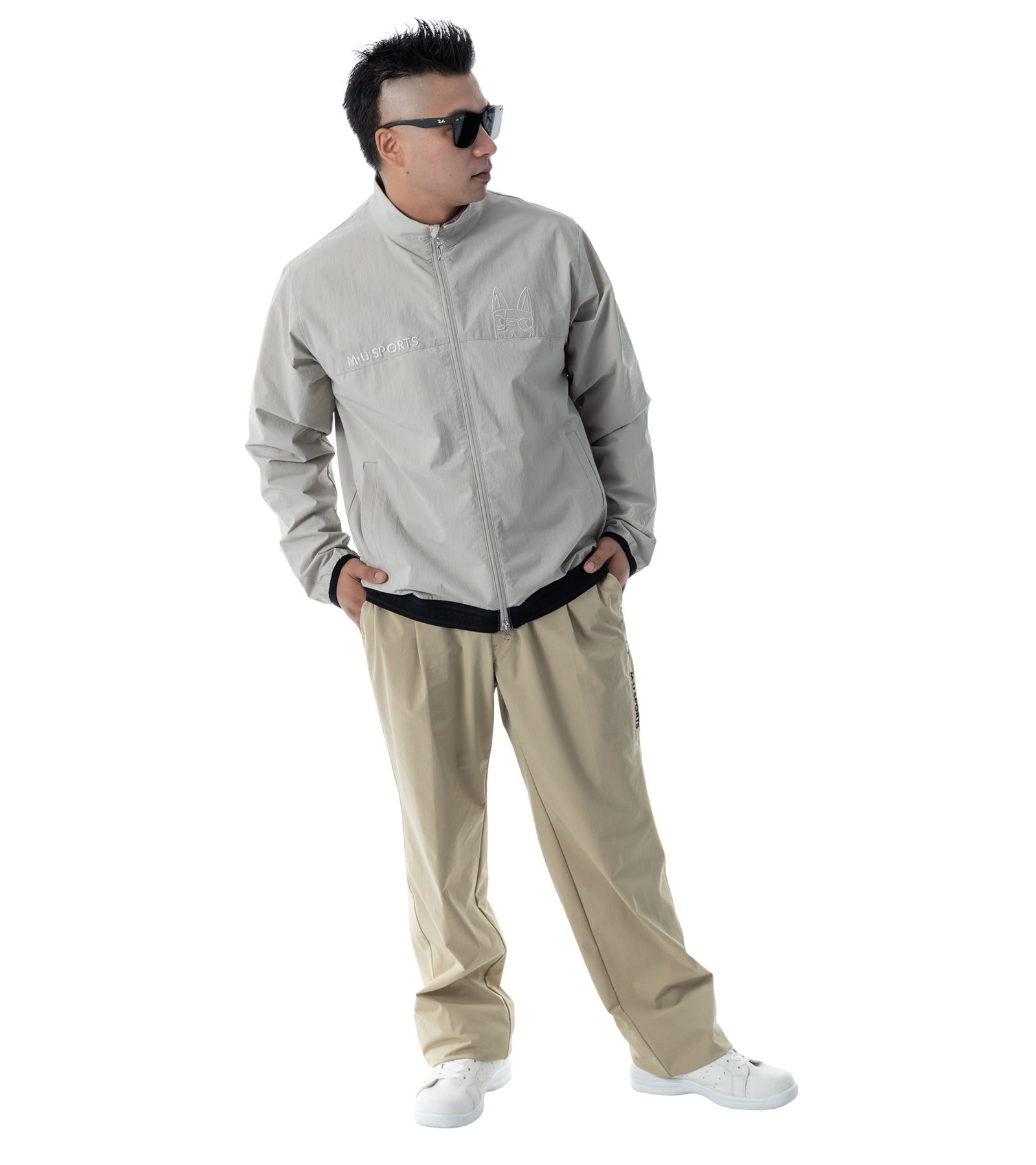 ハイネックメンズブルゾン