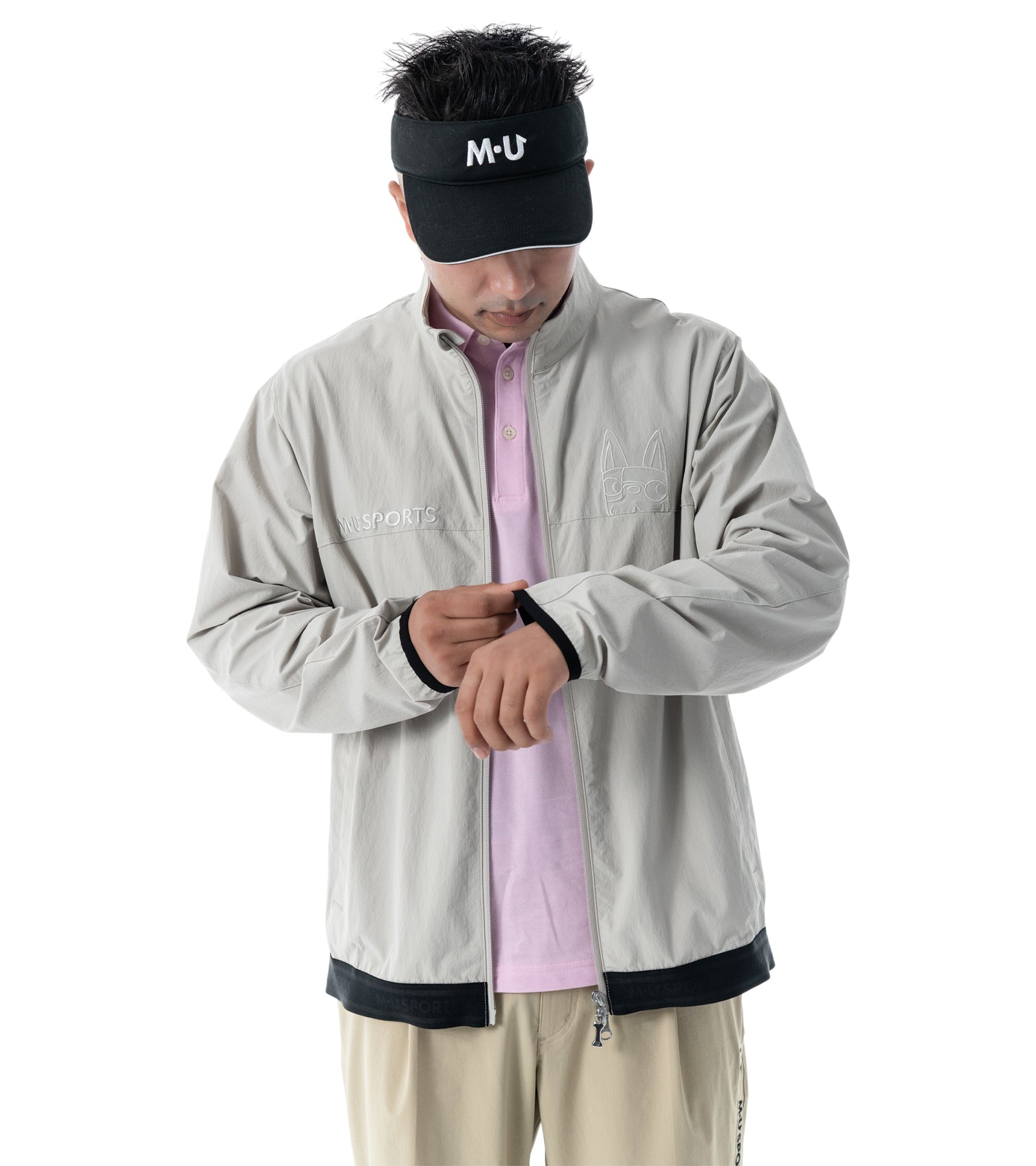 ハイネックメンズブルゾン