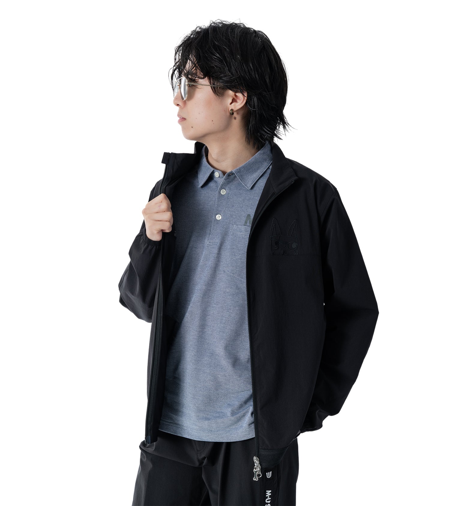 ハイネックメンズブルゾン