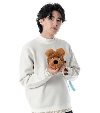 アーモスイングメンズインターシャニット